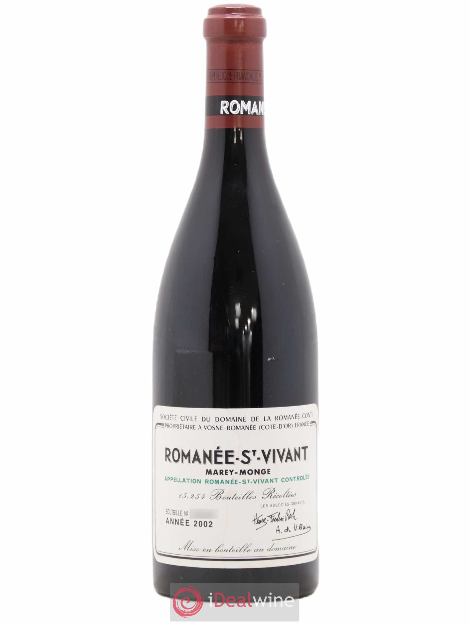 Romanée-Saint-Vivant Grand Cru Domaine de la Romanée-Conti 2002 - Lot de 1 bouteille - 0