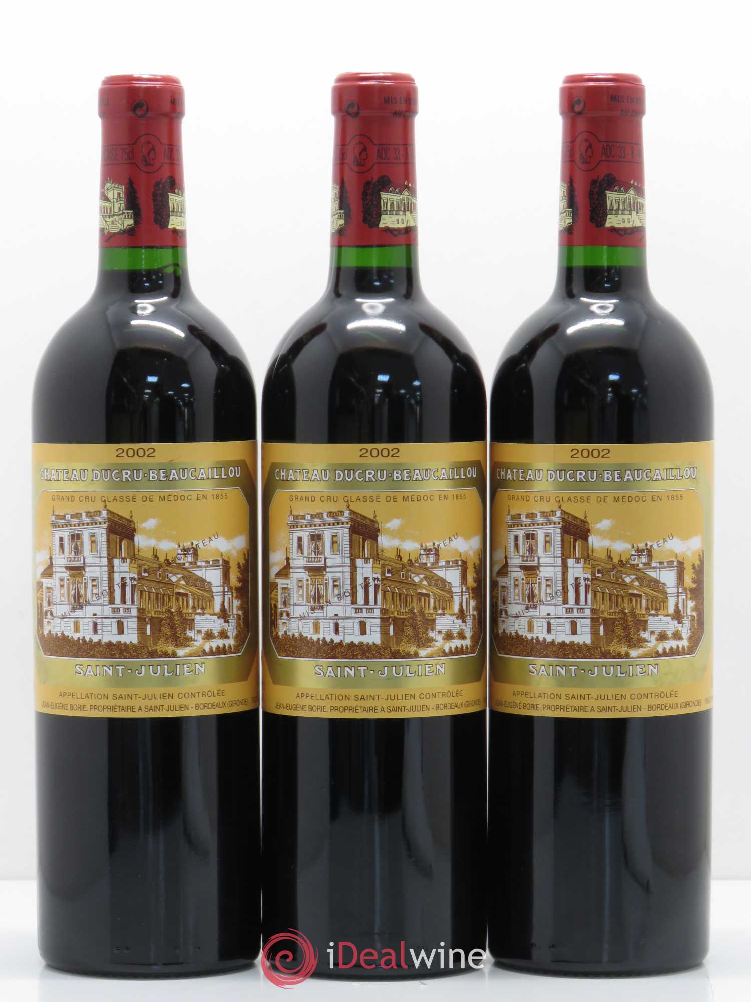 Château Ducru Beaucaillou 2ème Grand Cru Classé 2002 - Lot de 3 bouteilles - 0