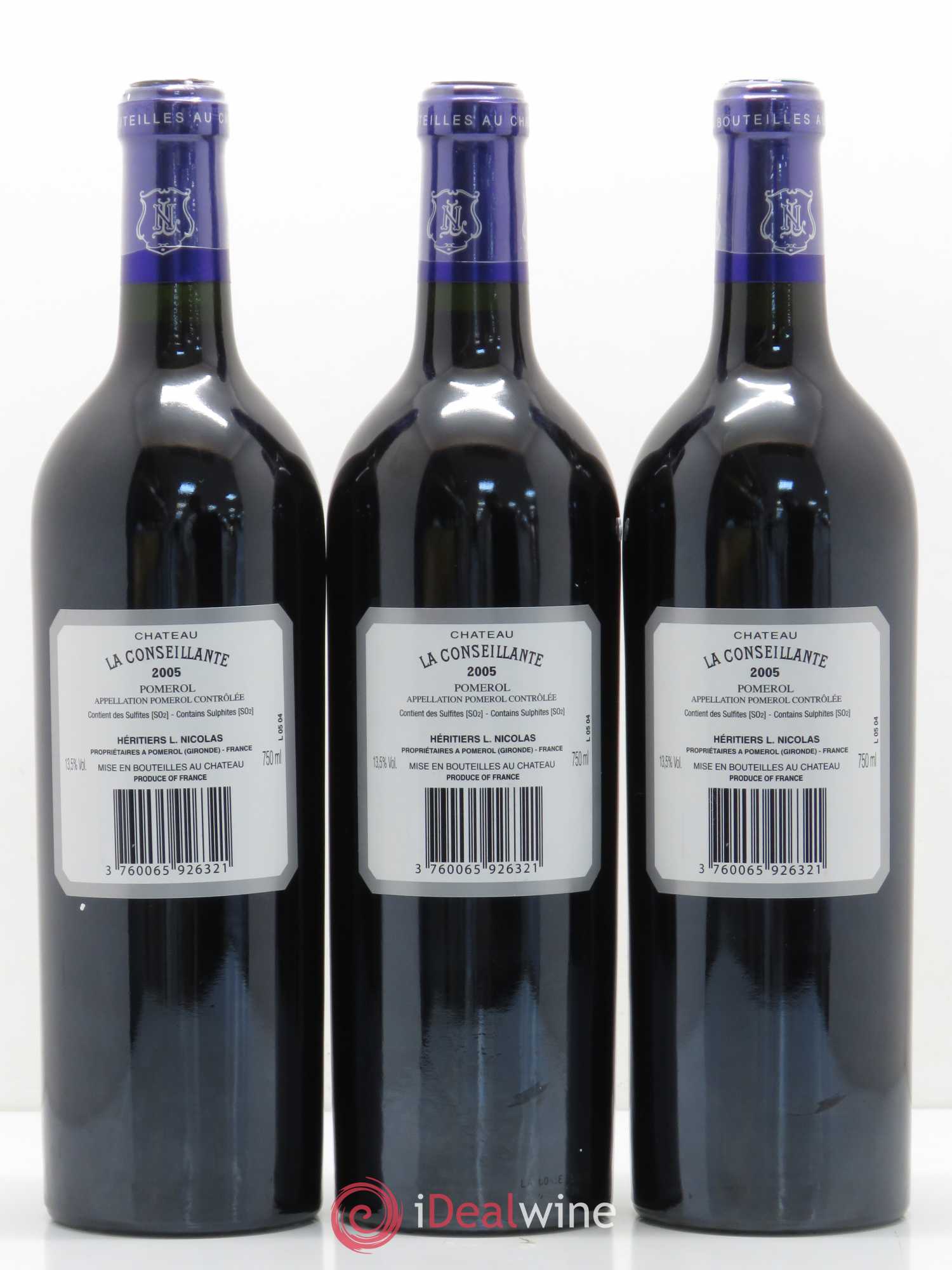 Château la Conseillante 2005 - Lot de 6 bouteilles - 4