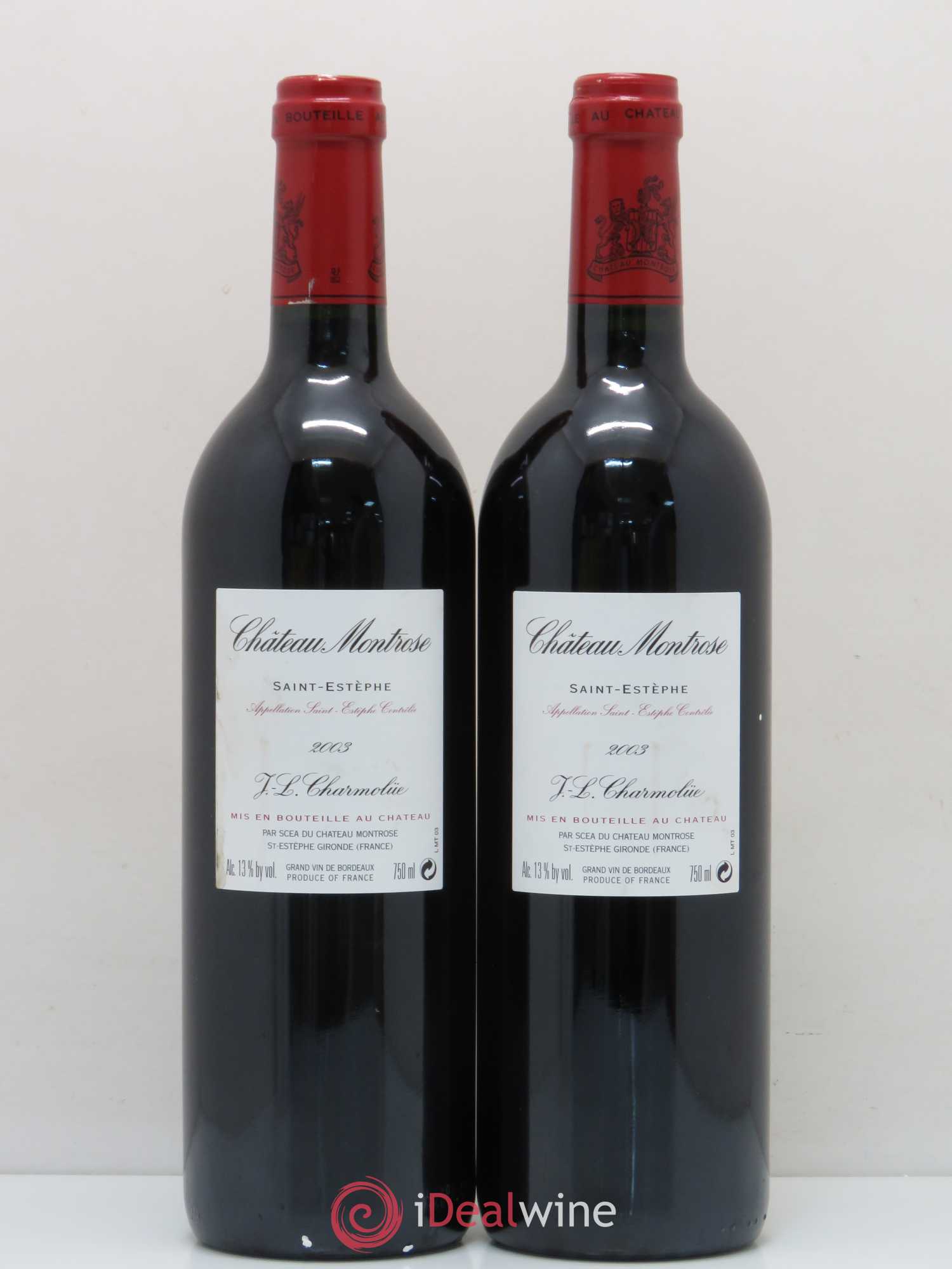 Château Montrose 2ème Grand Cru Classé 2003 - Lot de 2 bouteilles - 1