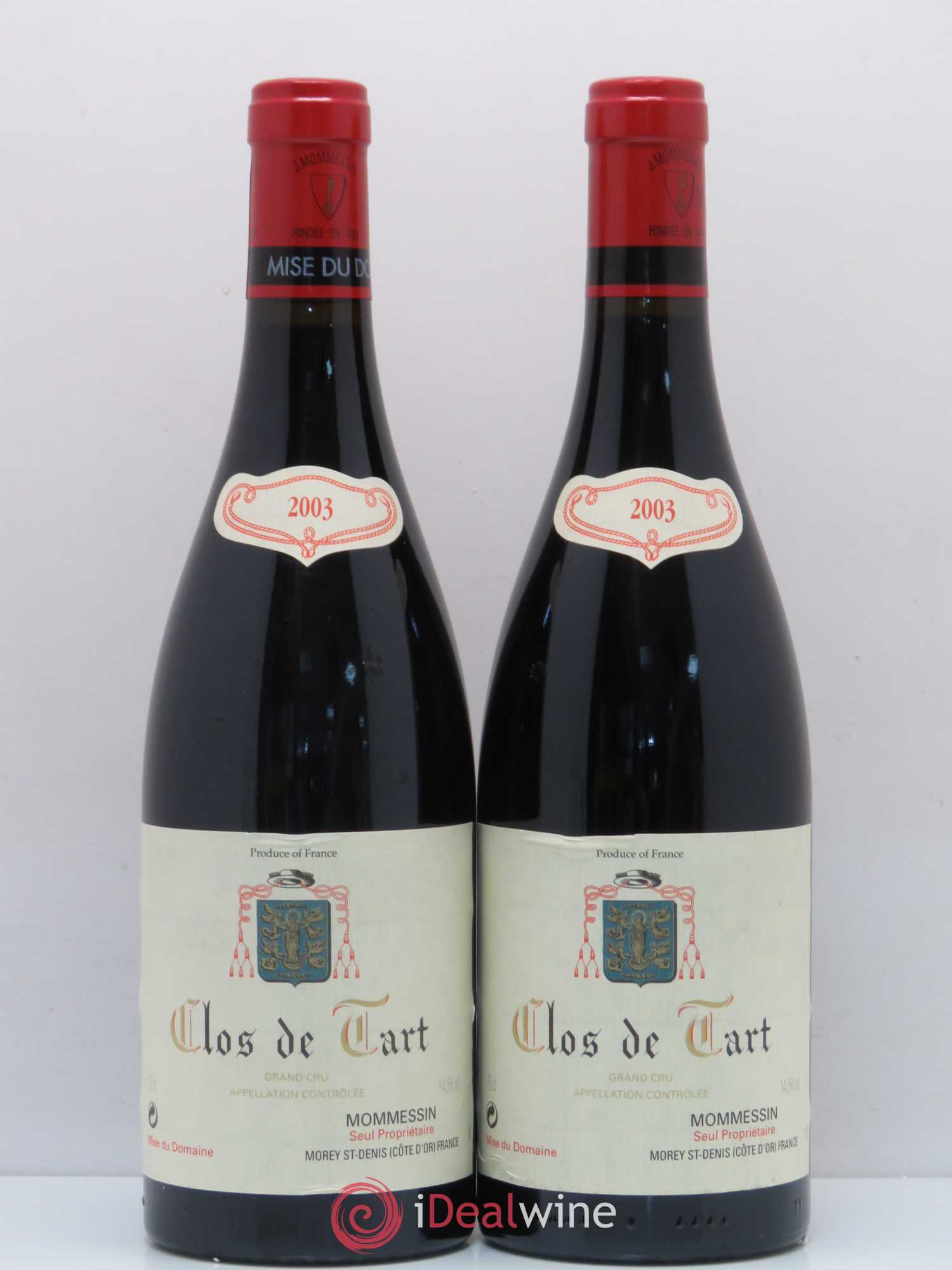 Clos de Tart Grand Cru Clos de Tart 2003 - Lot de 2 bouteilles - 0