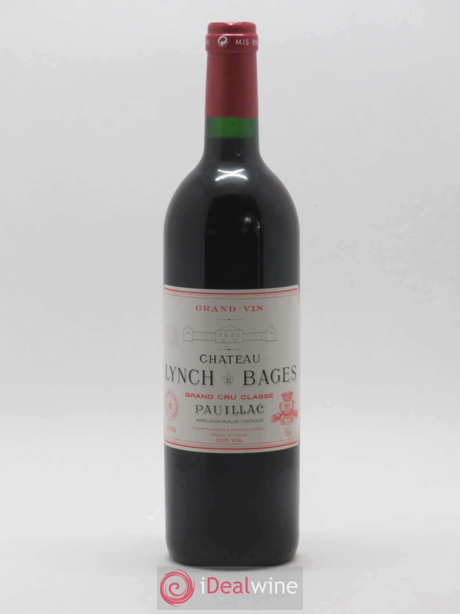 Château Lynch Bages 5ème Grand Cru Classé 1996 - Lot de 1 bouteille - 0