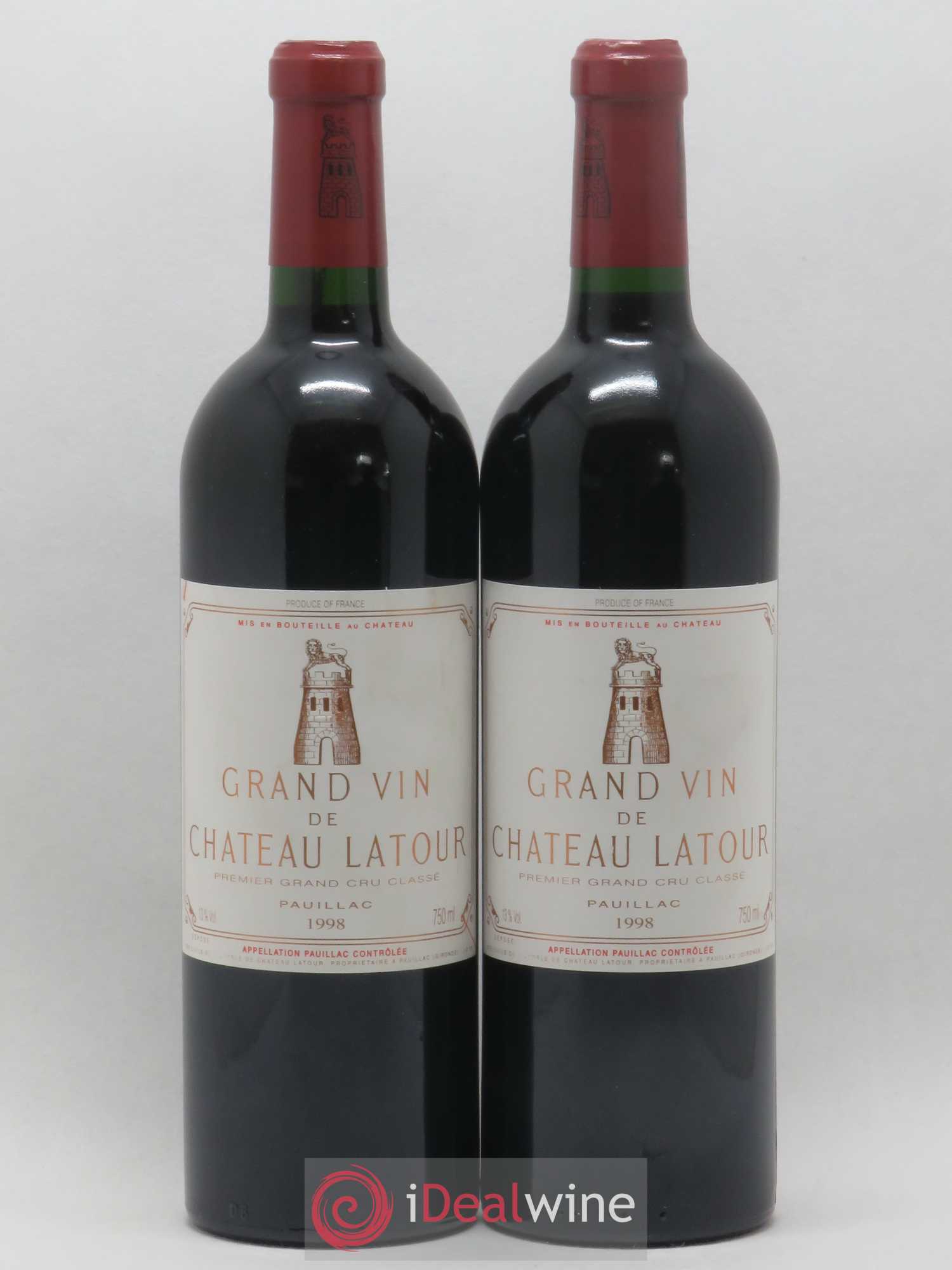 Château Latour 1er Grand Cru Classé 1998 - Lot de 2 bouteilles - 0