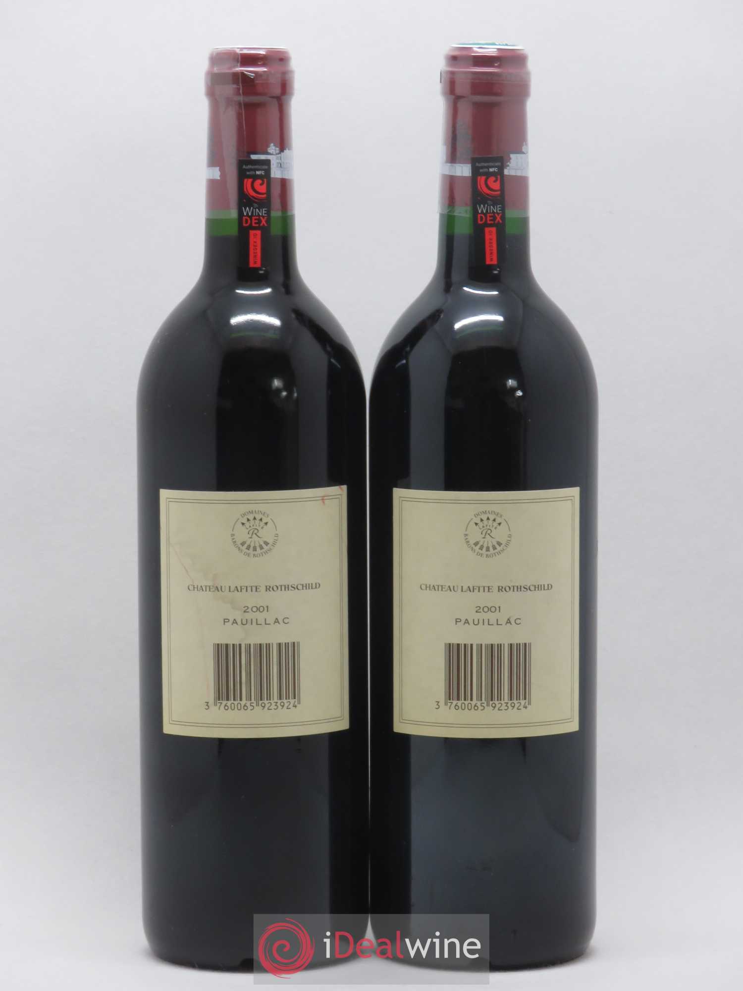 Château Lafite Rothschild 1er Grand Cru Classé 2001 - Lot de 2 bouteilles - 1