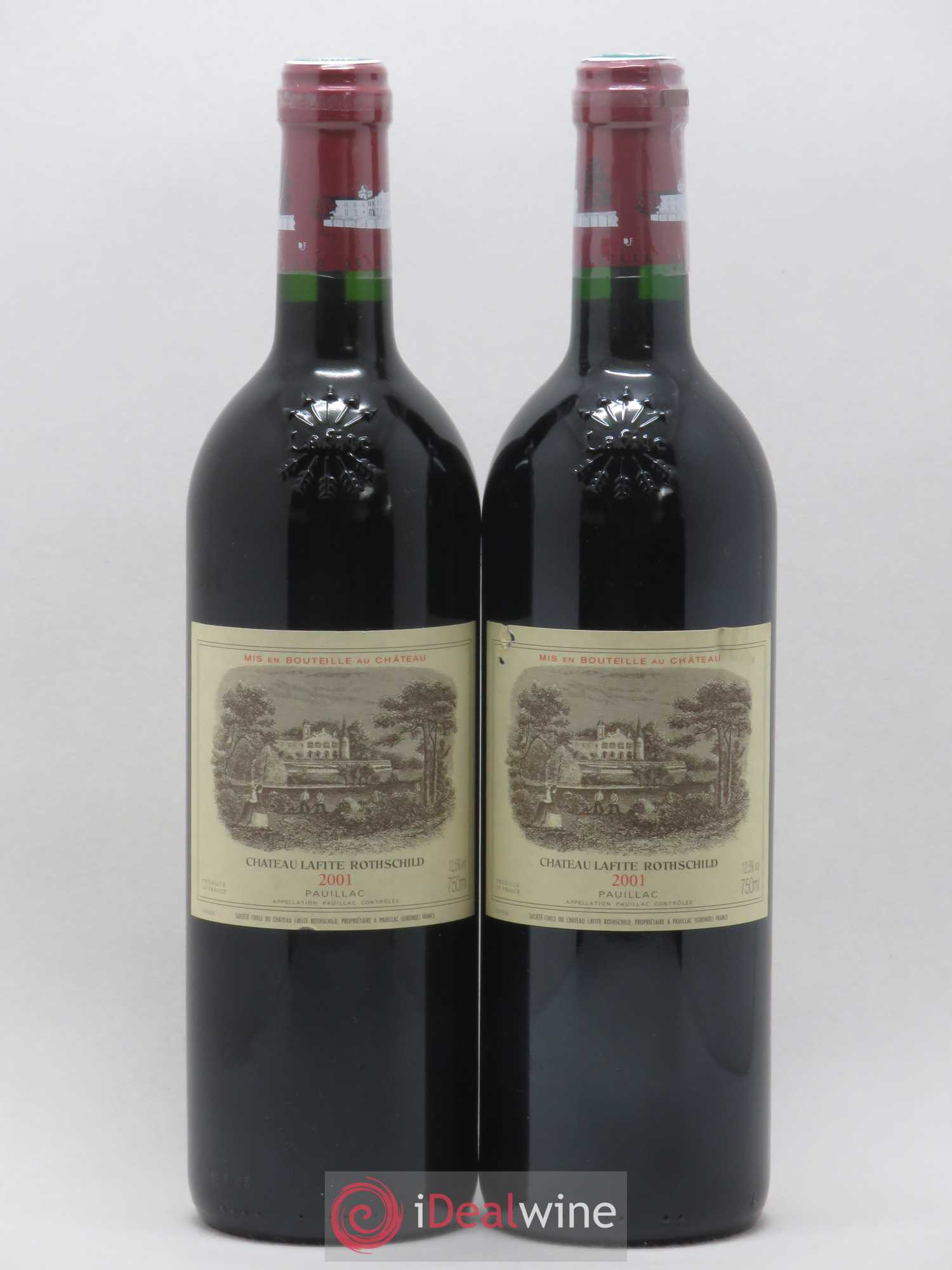 Château Lafite Rothschild 1er Grand Cru Classé 2001 - Lot de 2 bouteilles - 0