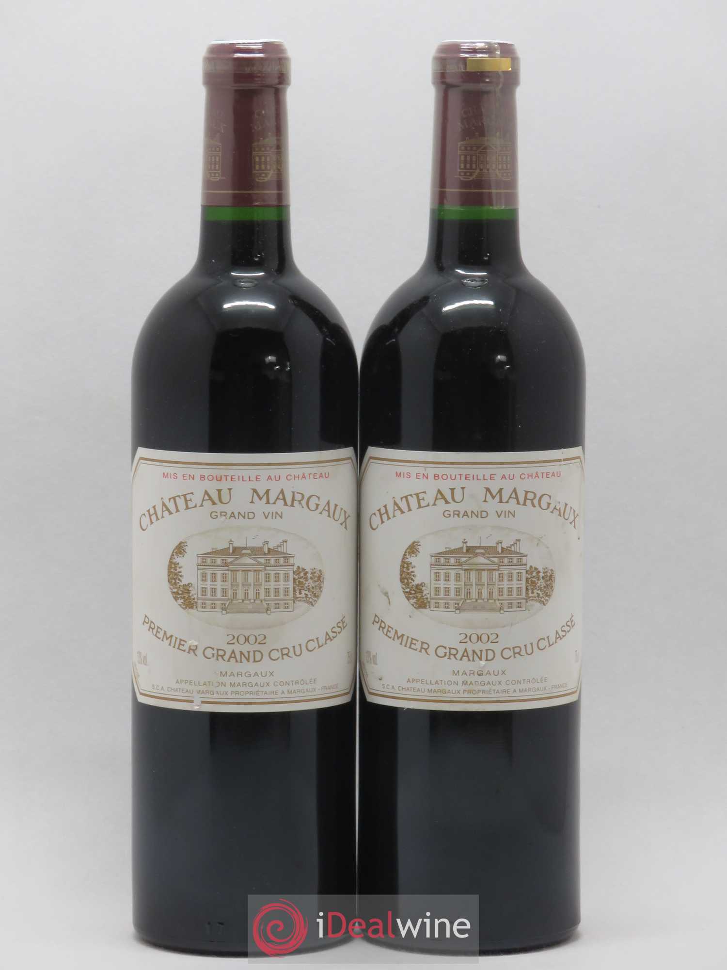 Château Margaux 1er Grand Cru Classé 2002 - Lot de 2 bouteilles - 0
