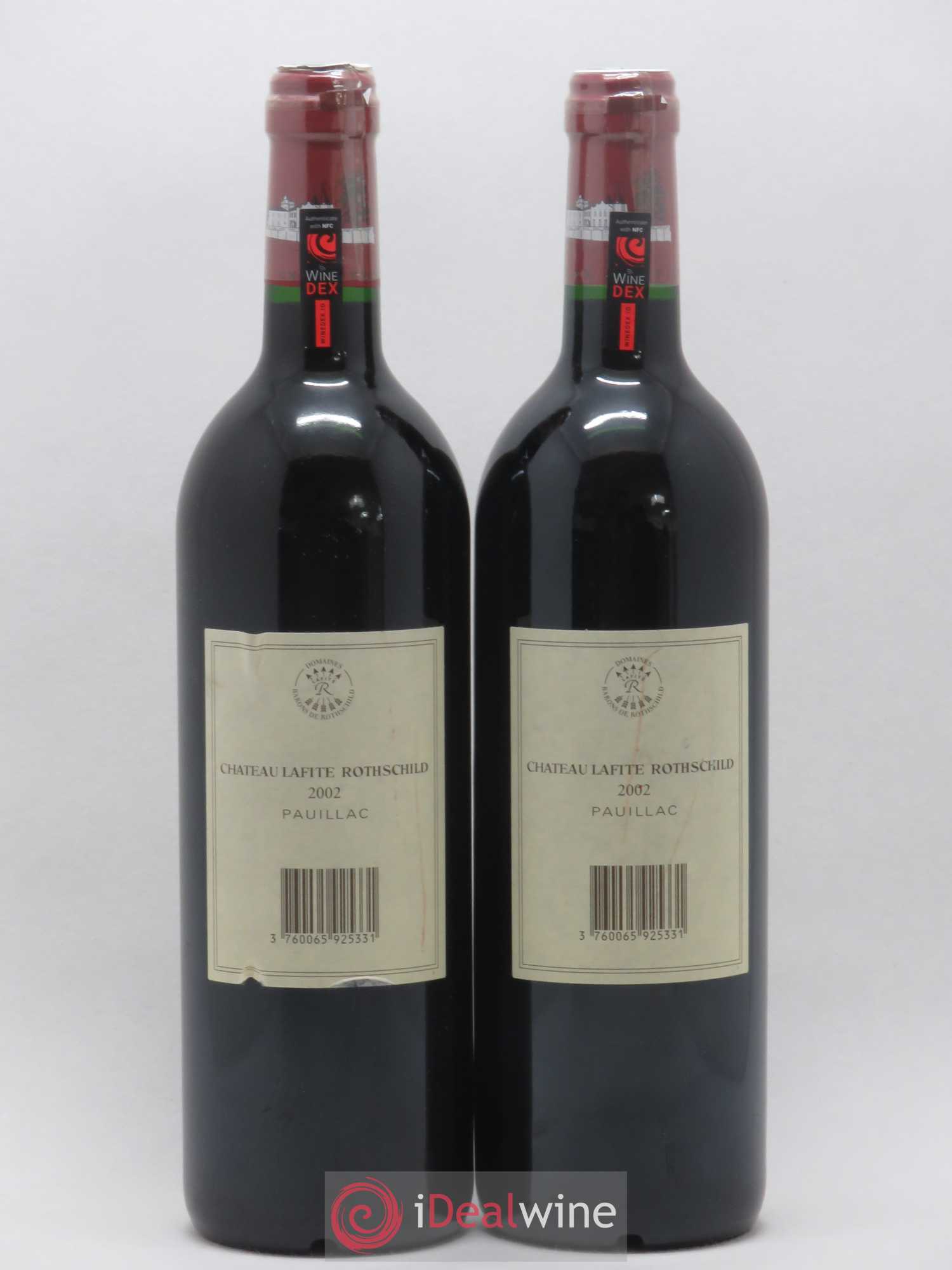 Château Lafite Rothschild 1er Grand Cru Classé 2002 - Lot de 2 bouteilles - 1