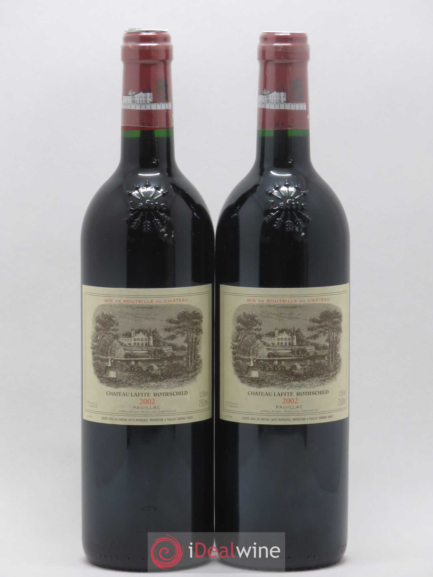 Château Lafite Rothschild 1er Grand Cru Classé 2002 - Lot de 2 bouteilles - 0