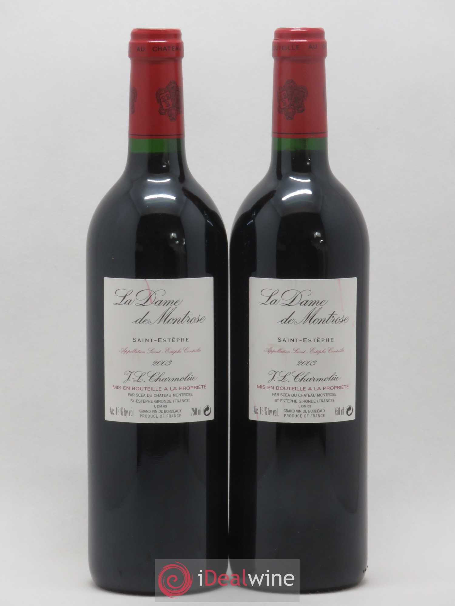 La Dame de Montrose Second Vin 2003 - Lot de 2 bouteilles - 1