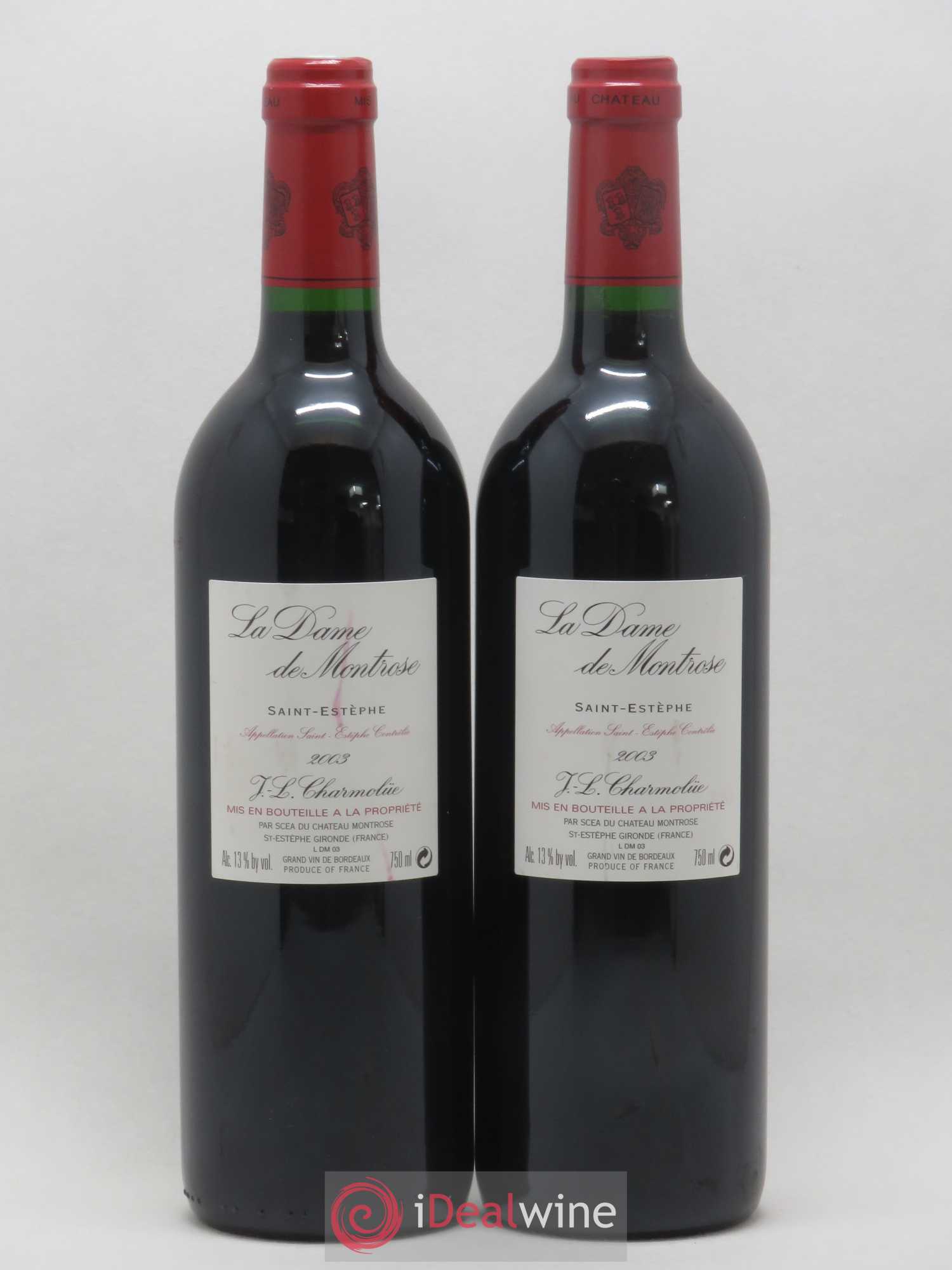 La Dame de Montrose Second Vin 2003 - Lot de 2 bouteilles - 1