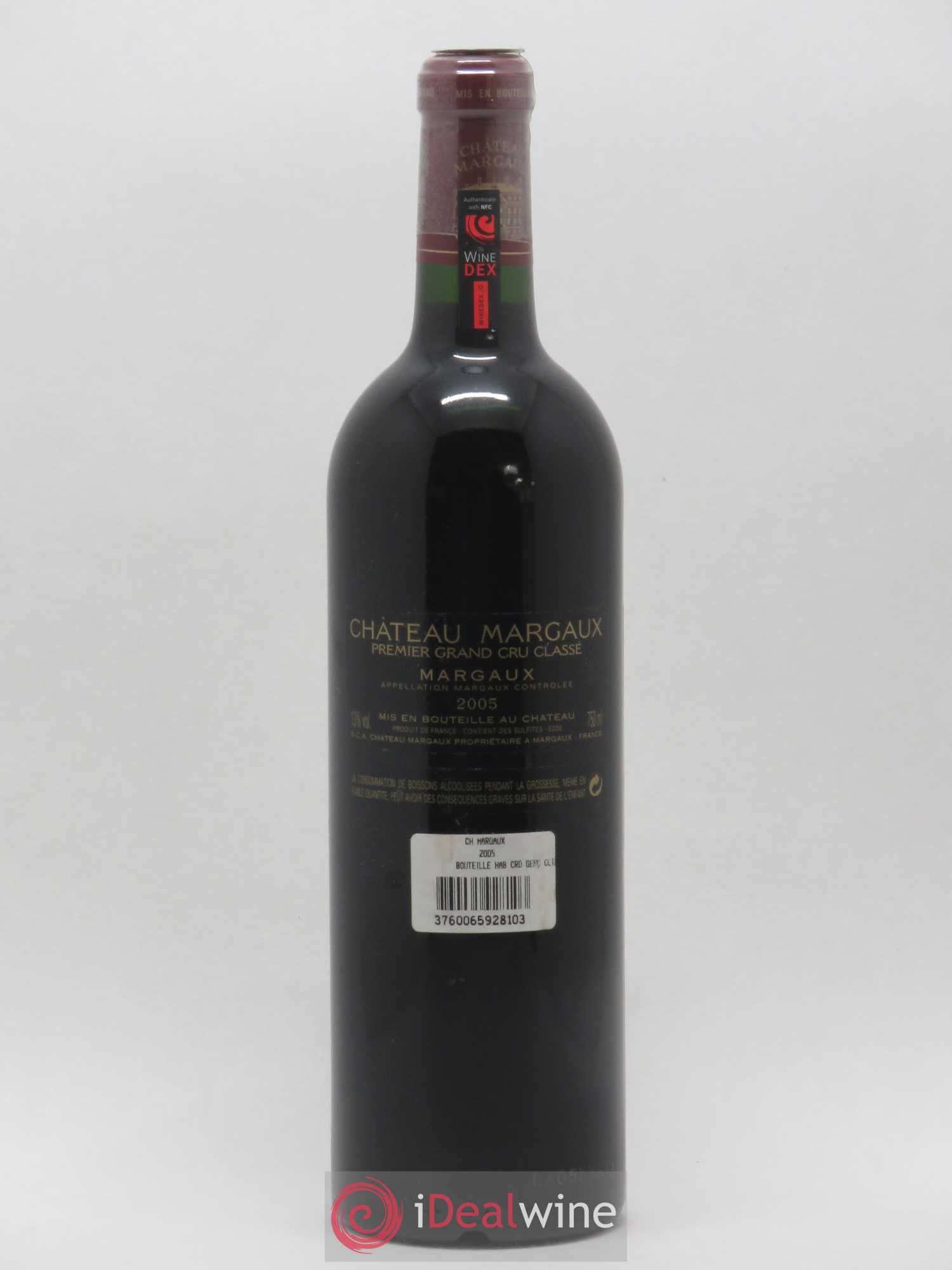 Château Margaux 1er Grand Cru Classé 2005 - Lot de 1 bouteille - 1