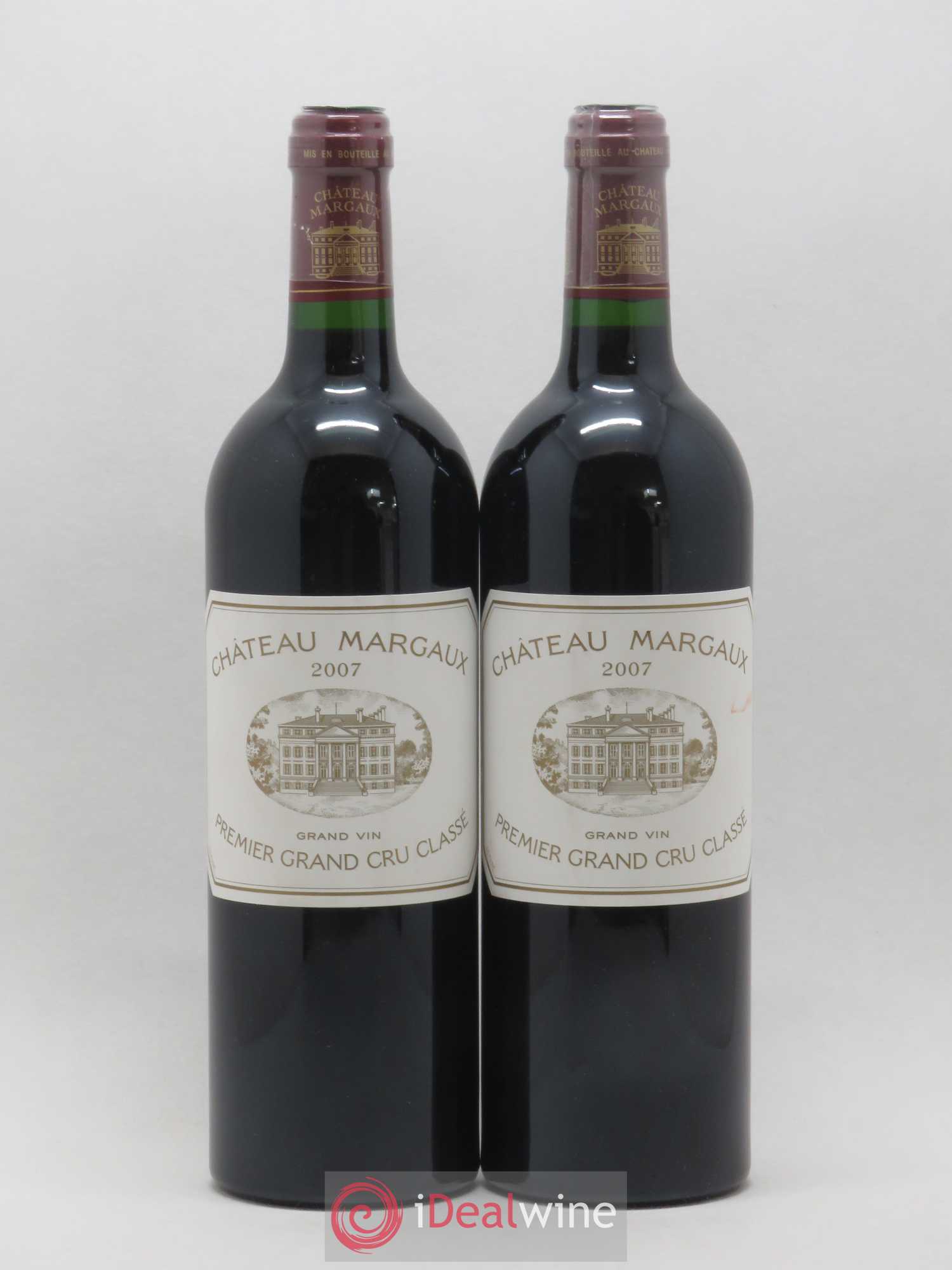 Château Margaux 1er Grand Cru Classé 2007 - Lot de 2 bouteilles - 0