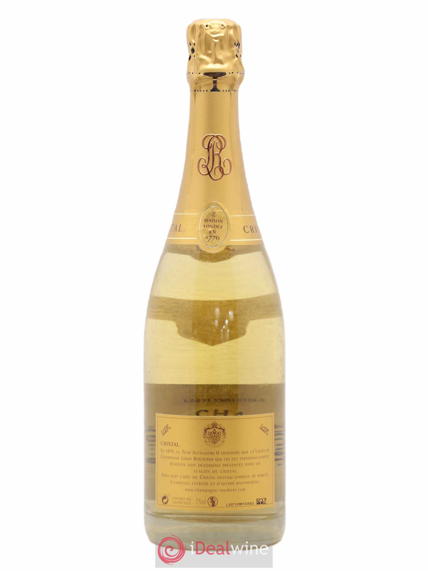 Cristal Louis Roederer 2002 - Lot de 1 bouteille - 1