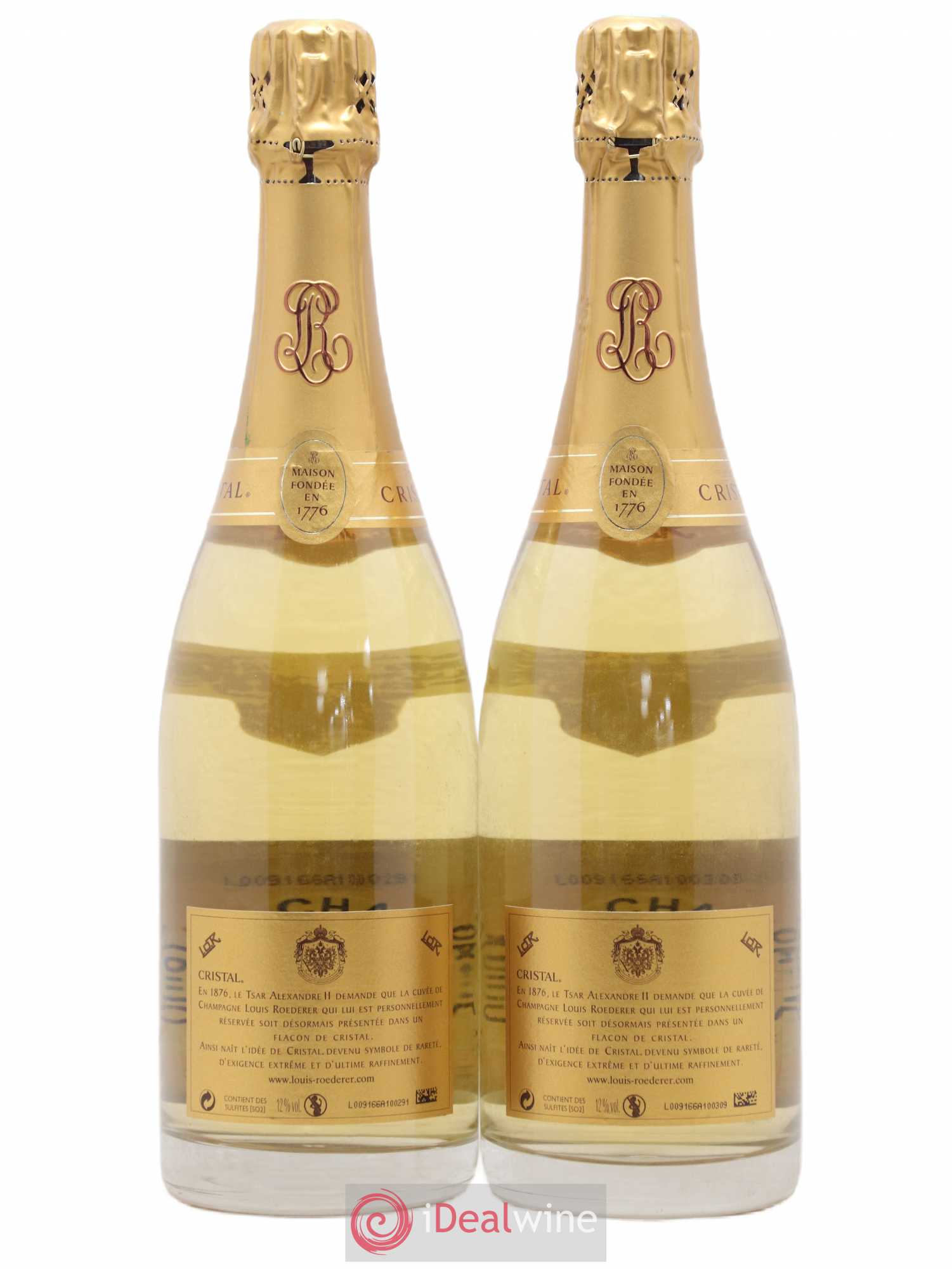 Cristal Louis Roederer 2005 - Lot de 2 bouteilles - 1