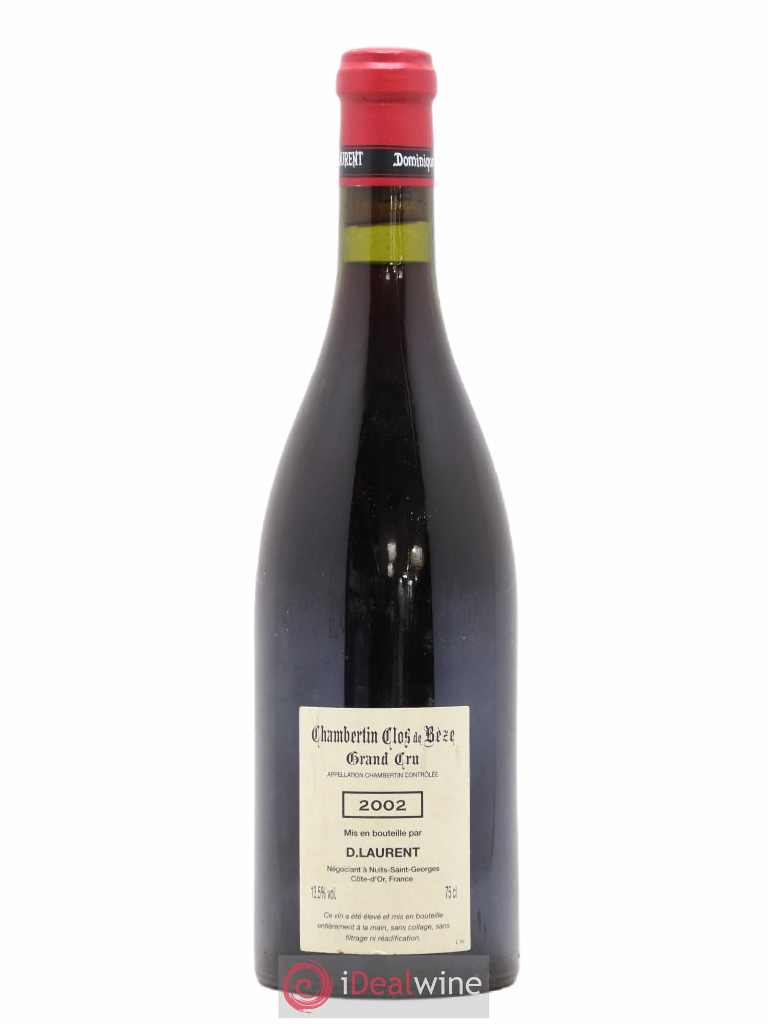 Chambertin Clos de Bèze Grand Cru Grande cuvée Vieilles vignes Dominique Laurent Grande Cuvée Vieilles Vignes 2002 - Lot de 1 bouteille - 1