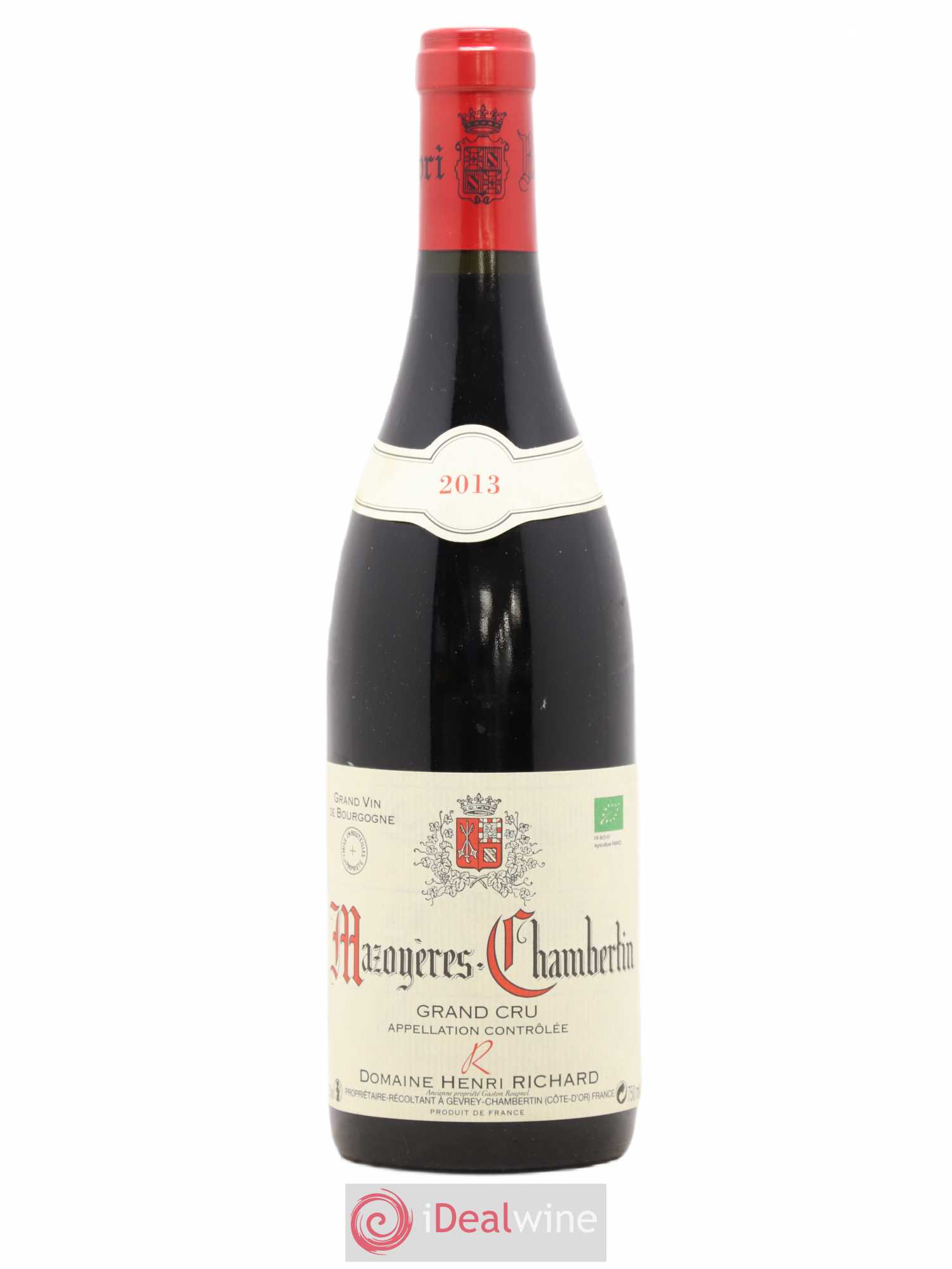 Mazoyères-Chambertin Grand Cru Henri Richard 2013 - Lot de 1 bouteille - 0