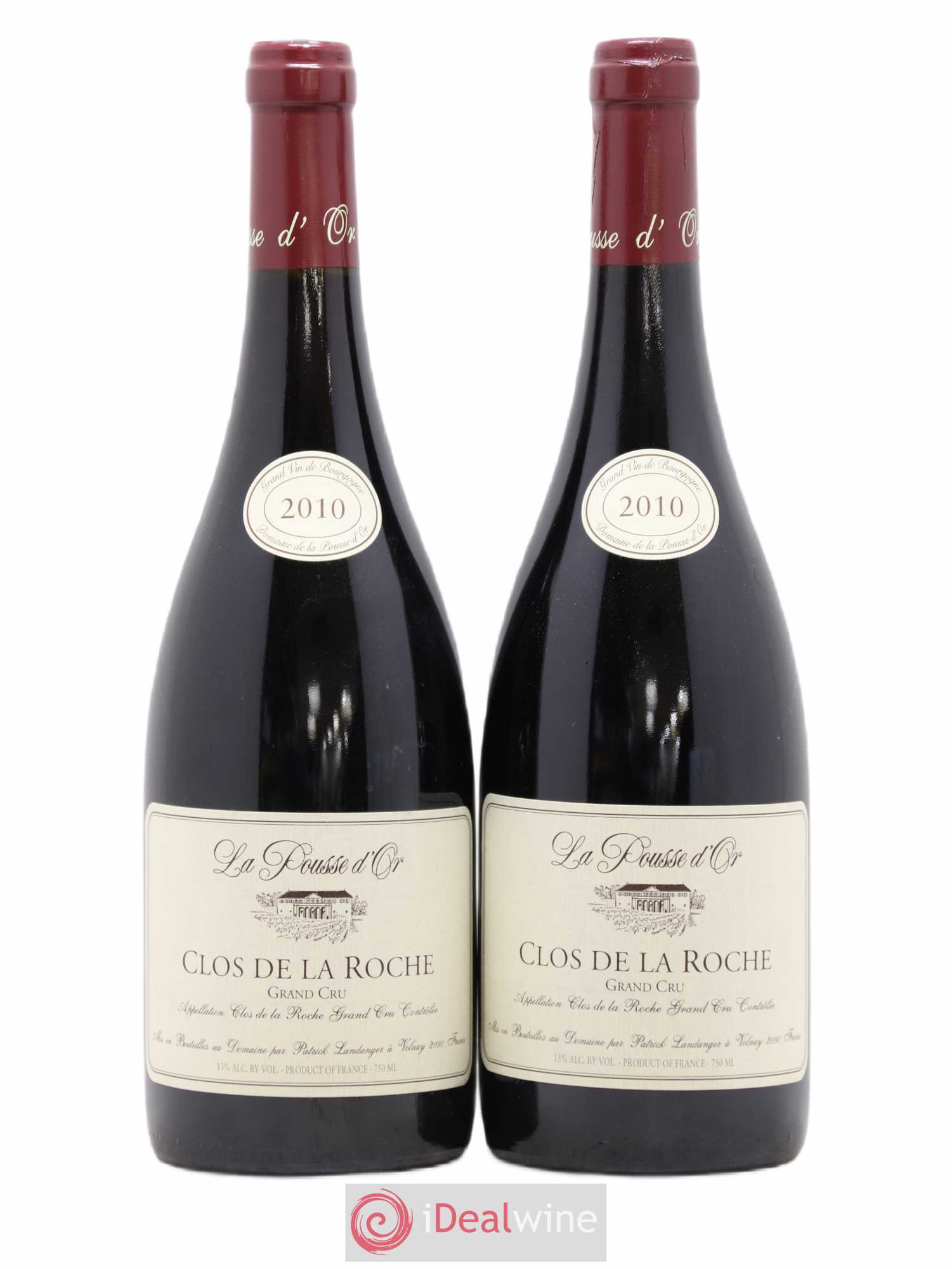 Clos de la Roche Grand Cru La Pousse d'Or (Domaine de) 2010 - Lot de 2 bouteilles - 0