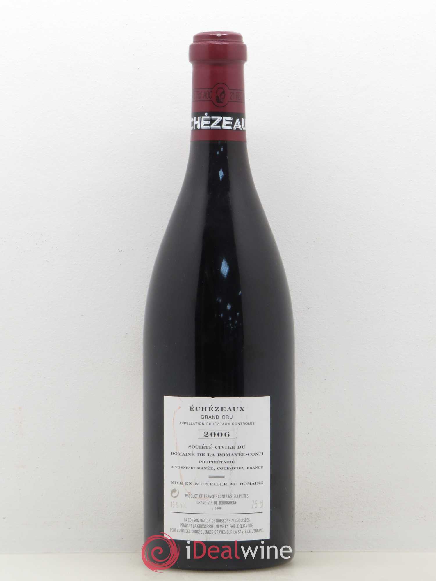 Echezeaux Grand Cru Domaine de la Romanée-Conti 2006 - Lot de 1 bouteille - 1