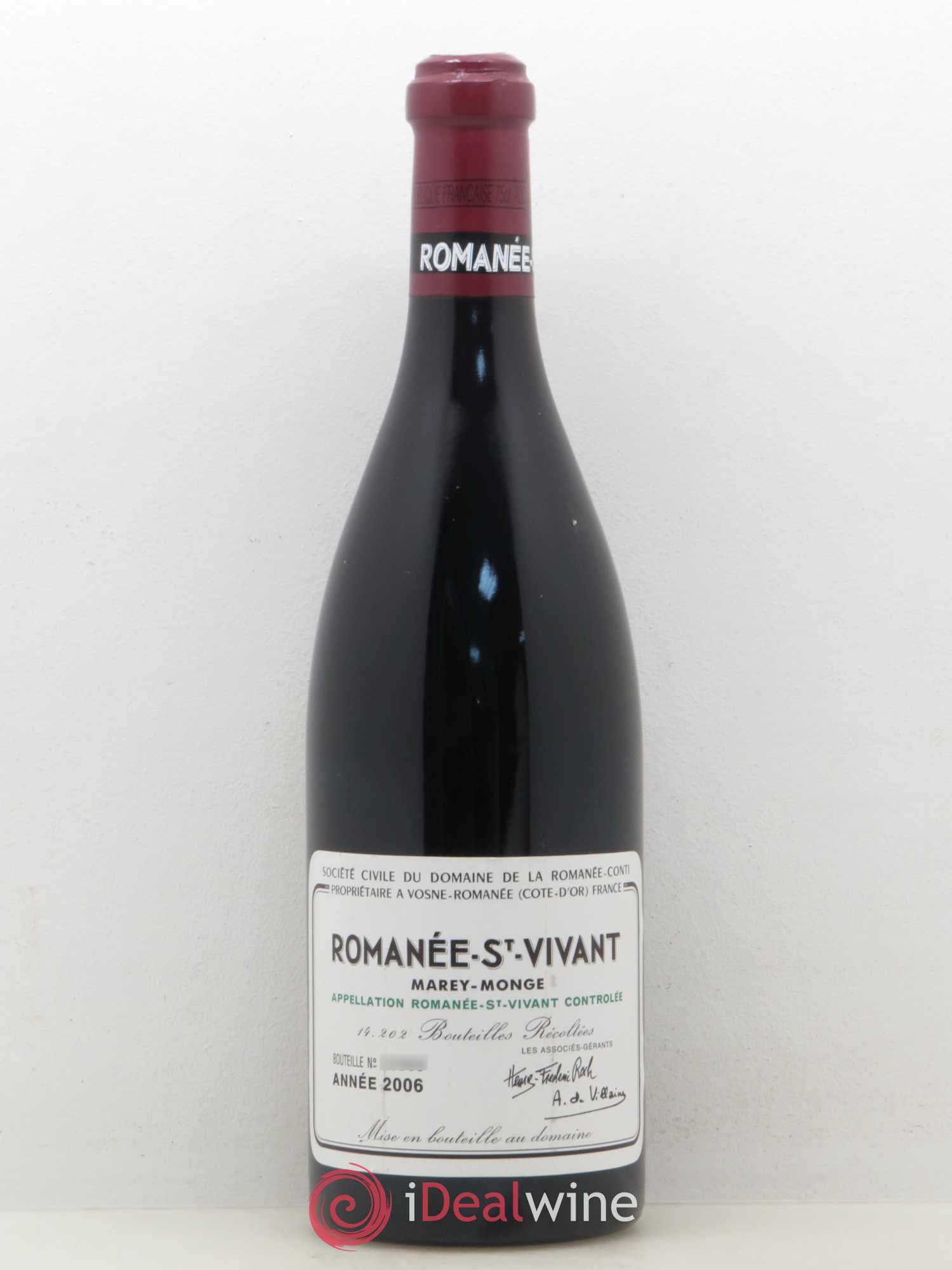 Romanée-Saint-Vivant Grand Cru Domaine de la Romanée-Conti 2006 - Lot de 1 bouteille - 0