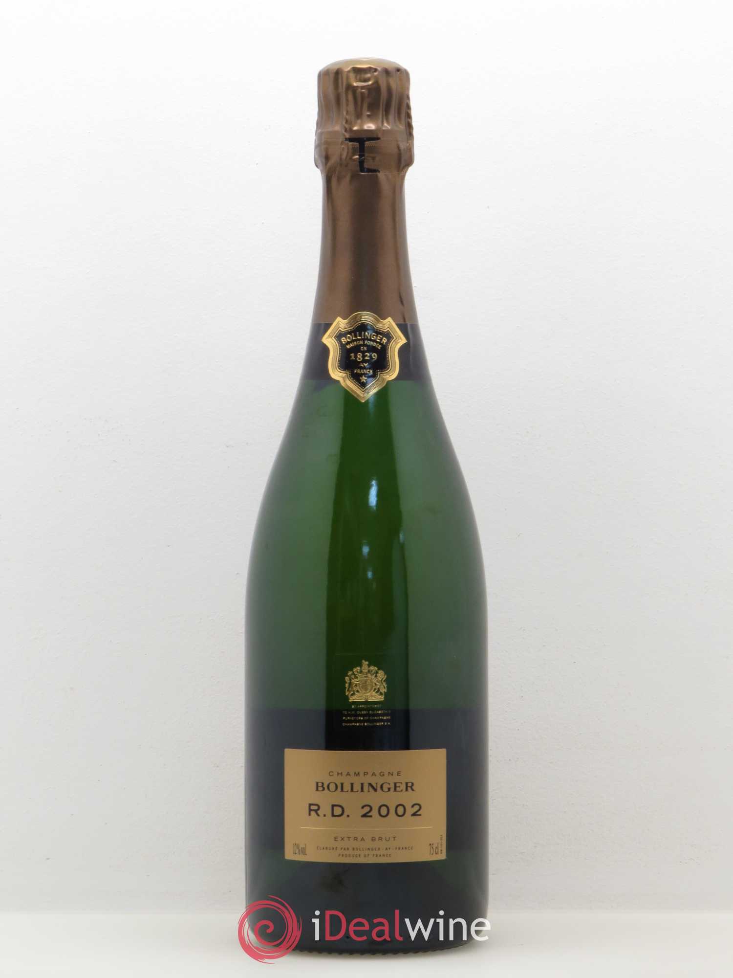 R.D. Extra-Brut Bollinger 2002 - Lot de 1 bouteille - 0