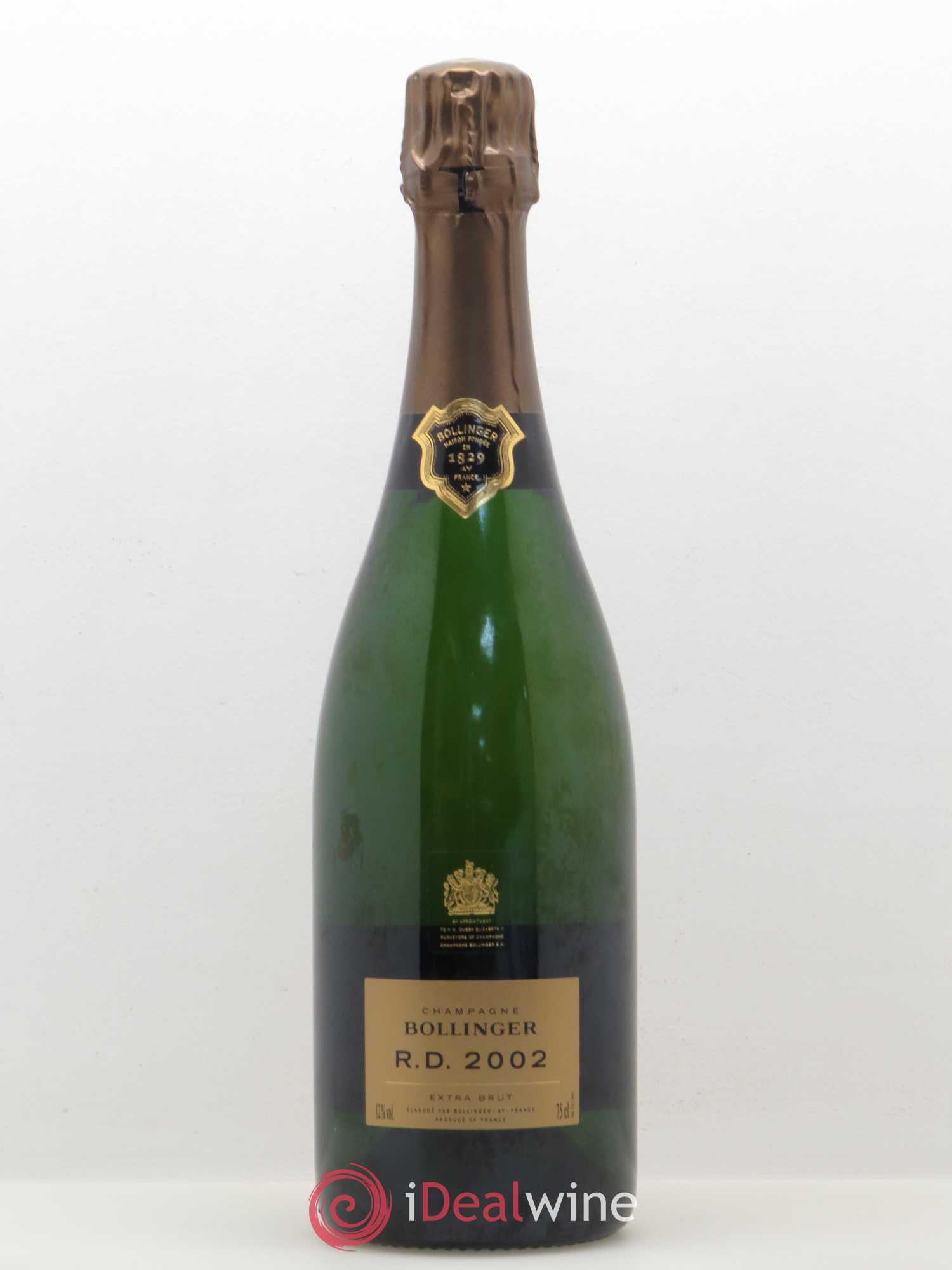 R.D. Extra-Brut Bollinger 2002 - Lot de 1 bouteille - 0
