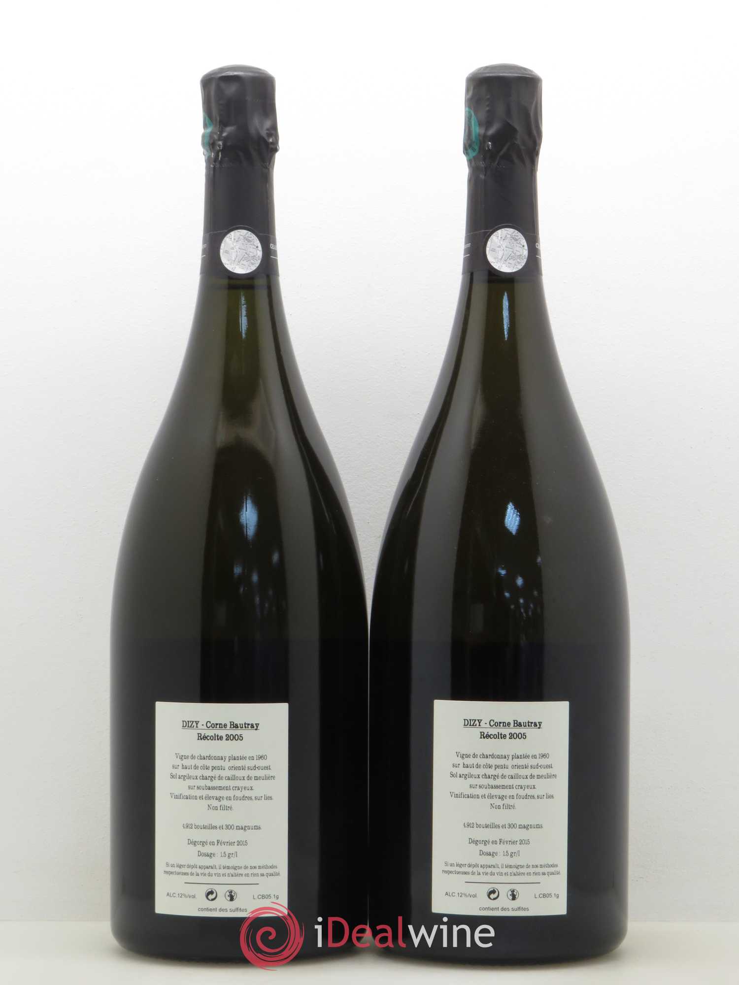Dizy Corne Bautray Extra-Brut Jacquesson Extra Brut 2005 - Lot de 2 magnums - 1