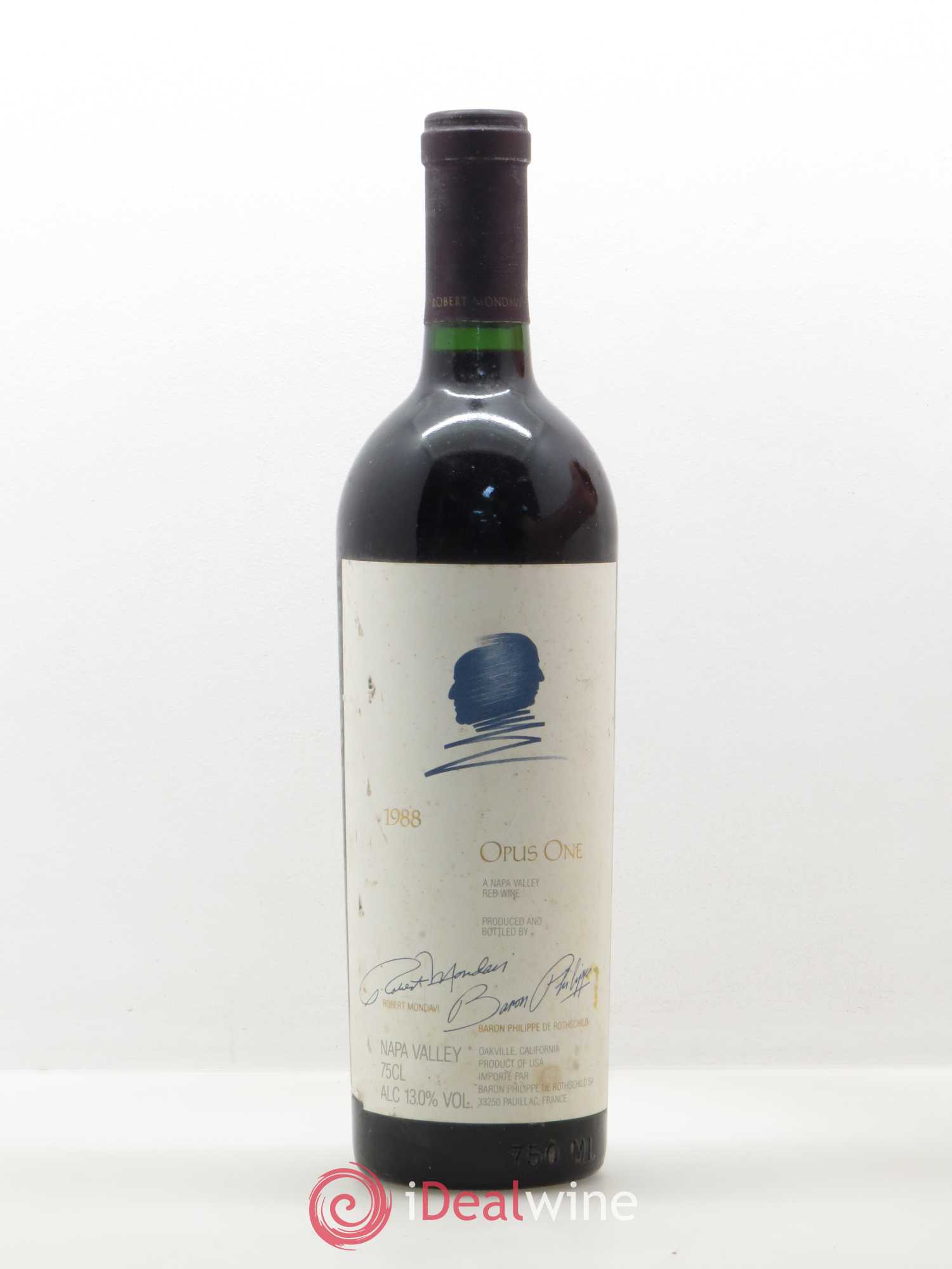 Napa Valley Opus One Robert Mondavi 1988 - Lot de 1 bouteille - 0