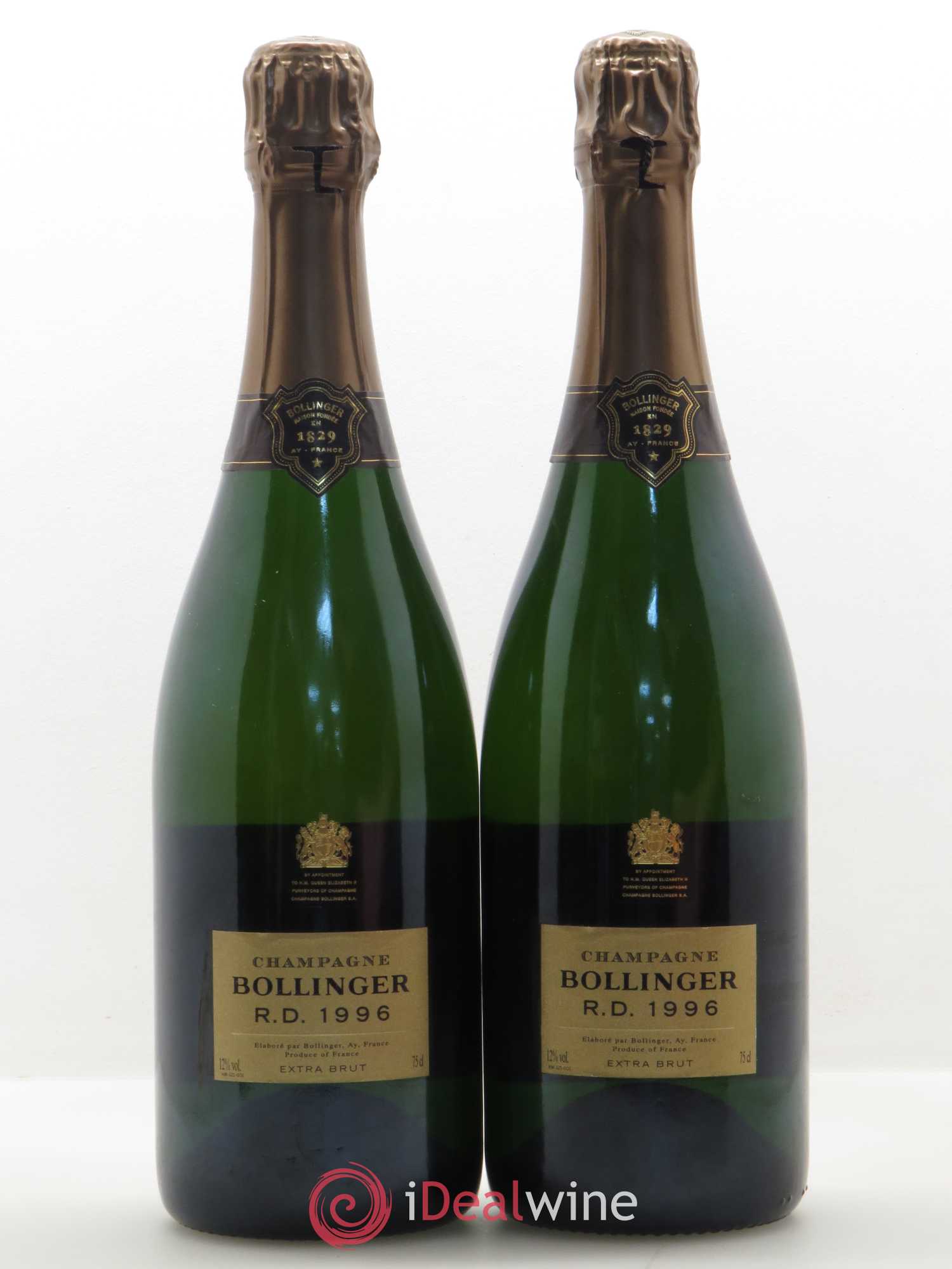 R.D. Extra-Brut Bollinger 1996 - Lot de 2 bouteilles - 0