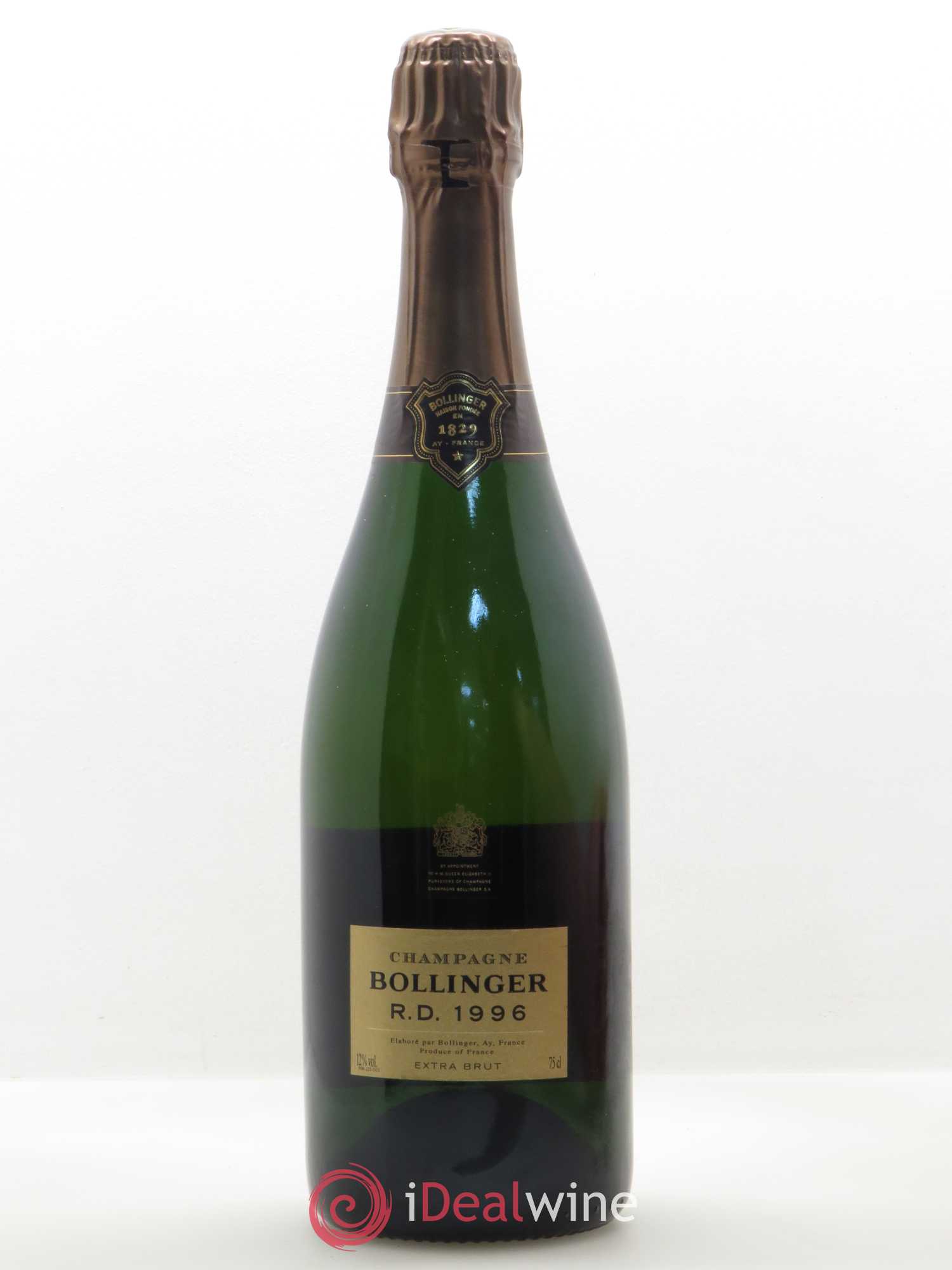 R.D. Extra-Brut Bollinger 1996 - Lot de 1 bouteille - 0