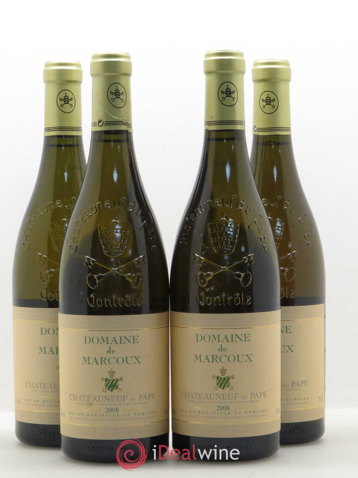 Châteauneuf-du-Pape Domaine de Marcoux 2008 - Posten von 4 Flaschen - 0