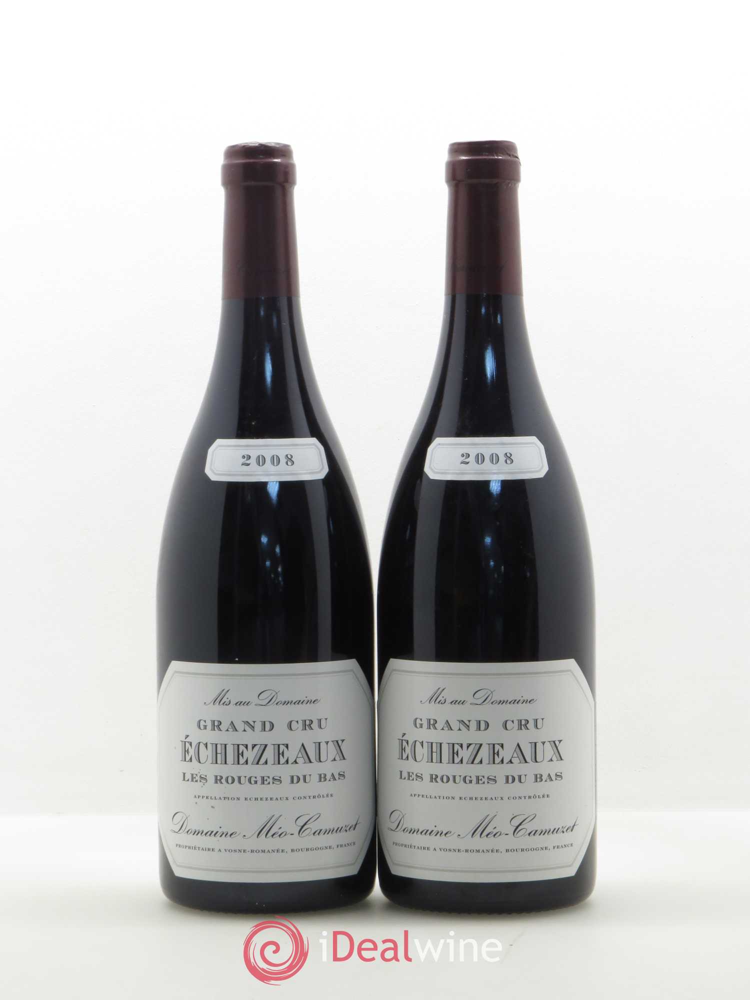 Echezeaux Grand Cru Les Rouges du Bas Méo Camuzet 2008 - Lot of 2 bottles - 0