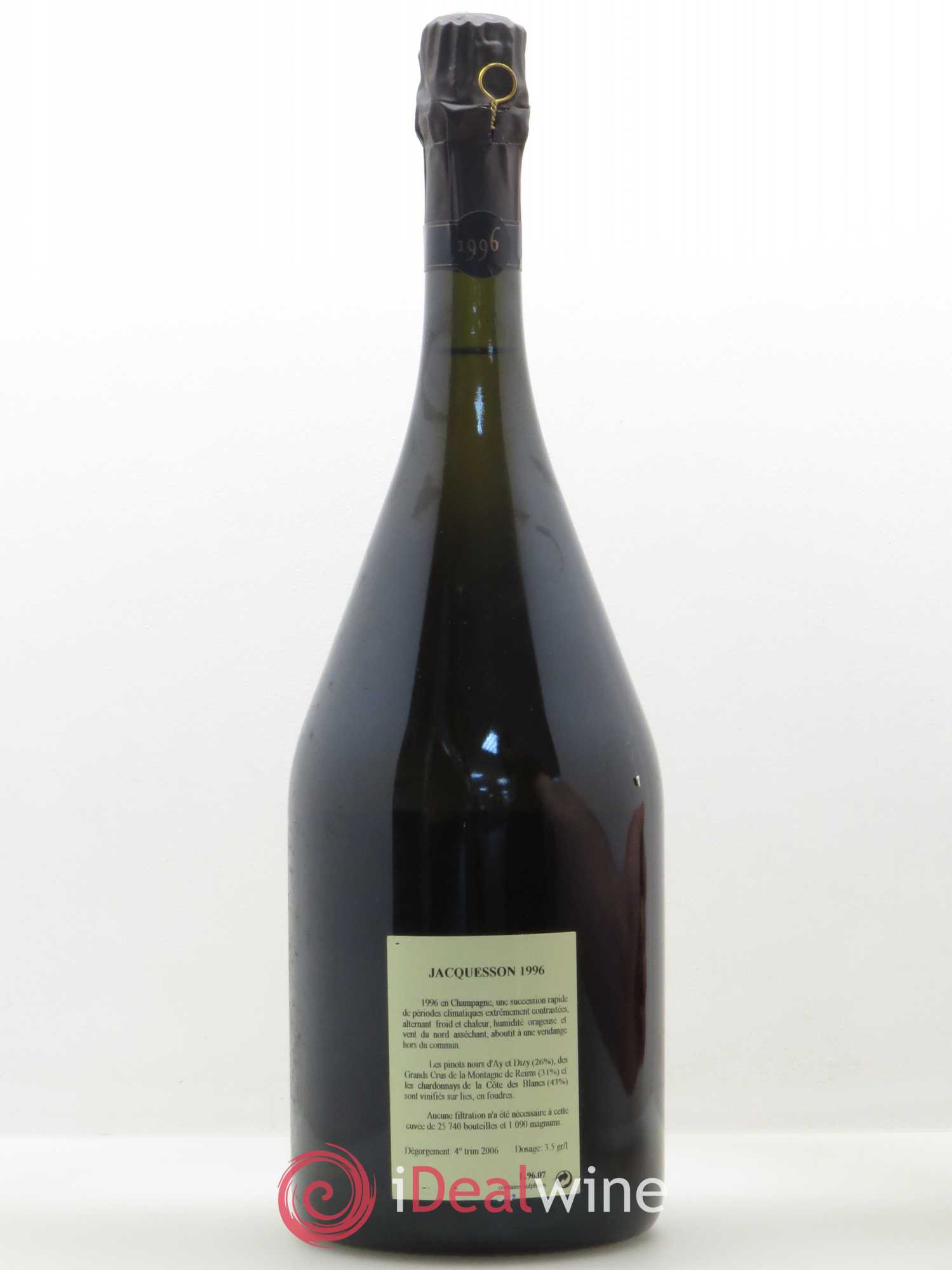 Millésimé Jacquesson Extra Brut 1996 - Lot de 1 magnum - 1