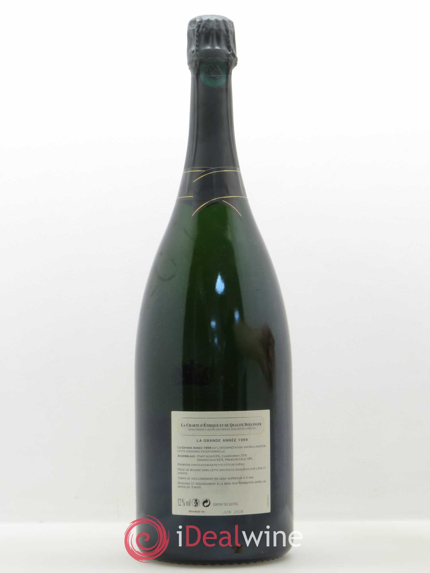 La Grande Année Brut Bollinger 1999 - Lot de 1 magnum - 1