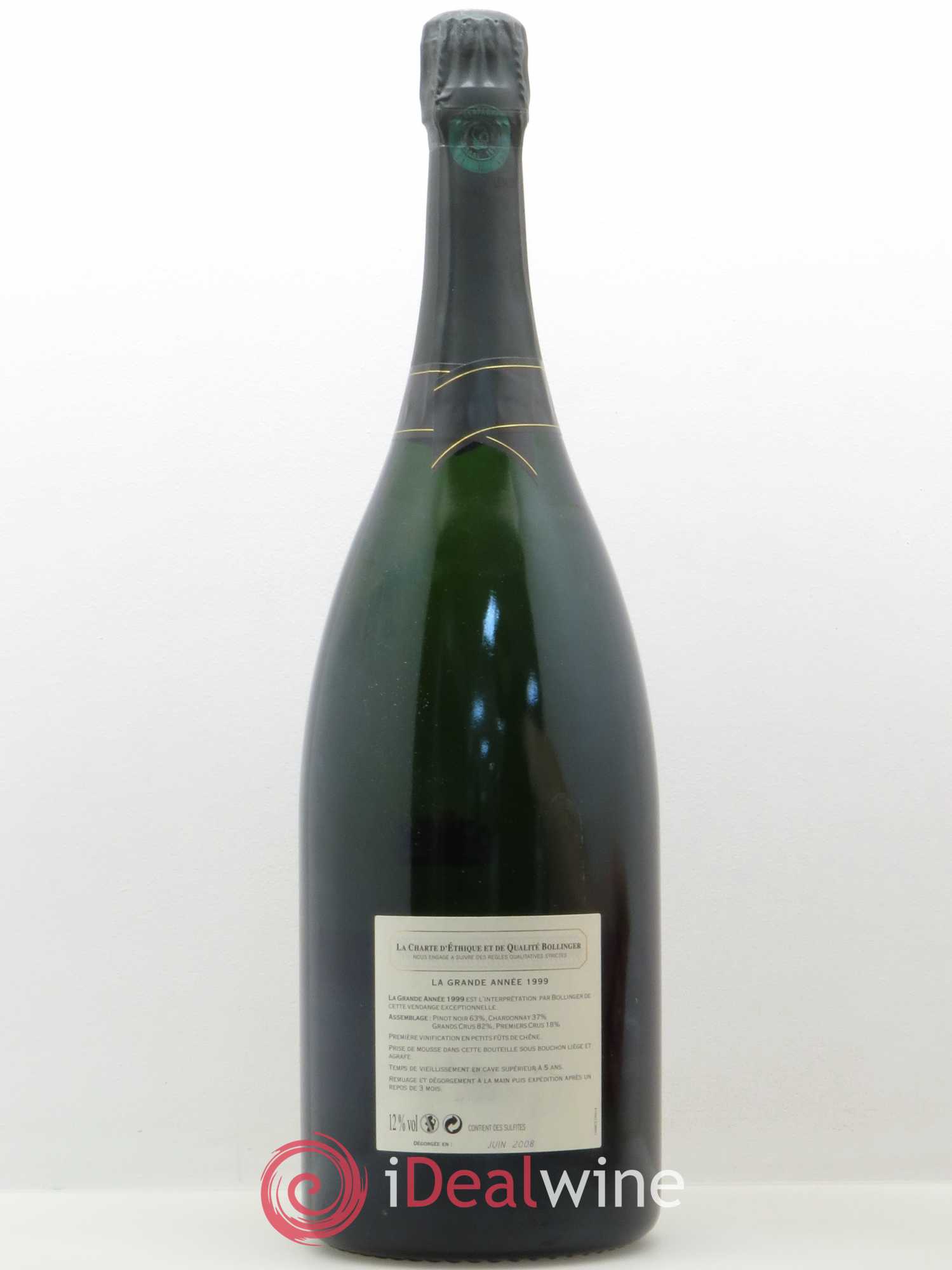 La Grande Année Brut Bollinger 1999 - Lot de 1 magnum - 1