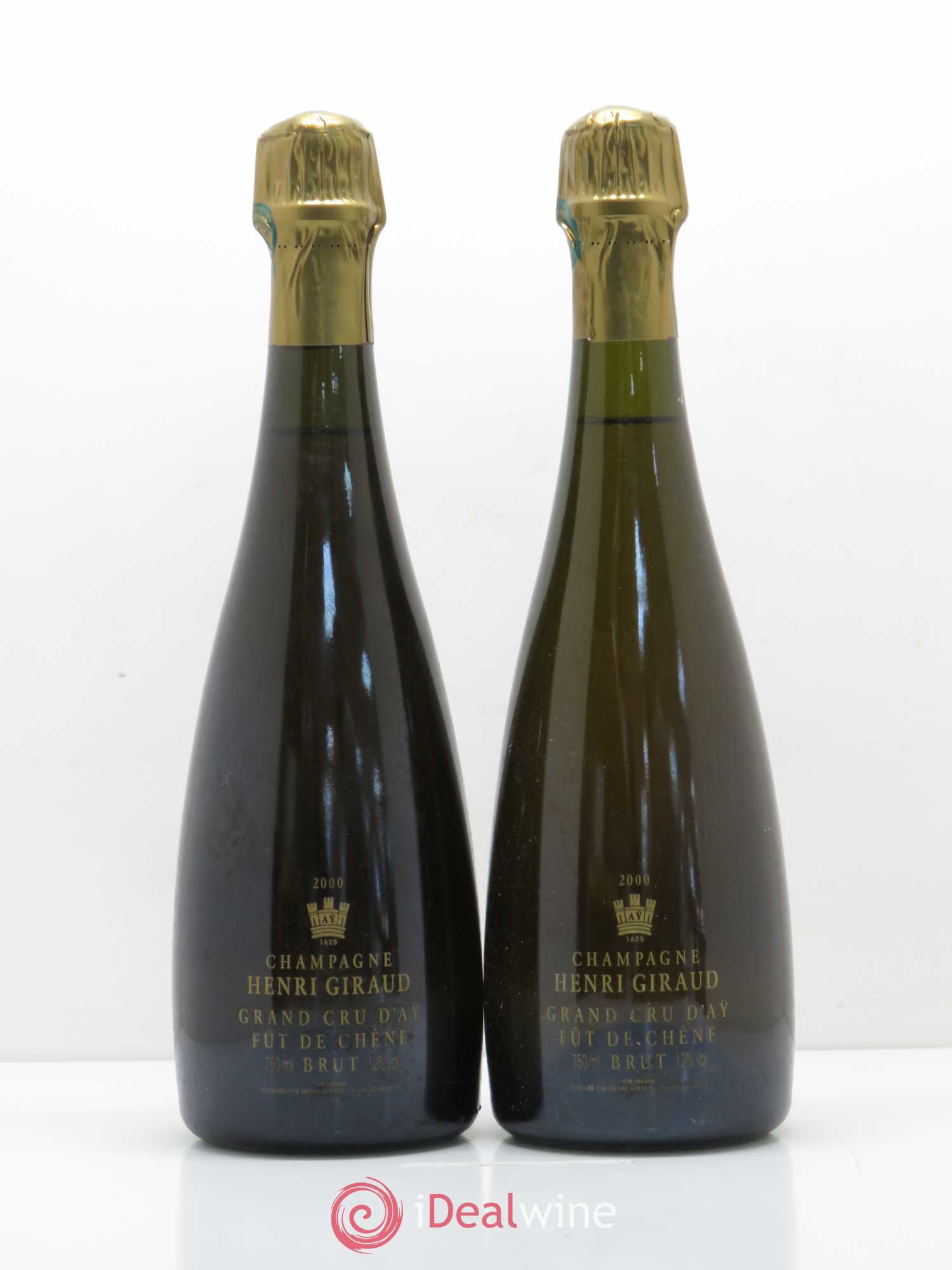 Aÿ Grand Cru Brut Fût de Chêne Henri Giraud 2000 - Lot de 2 bouteilles - 0