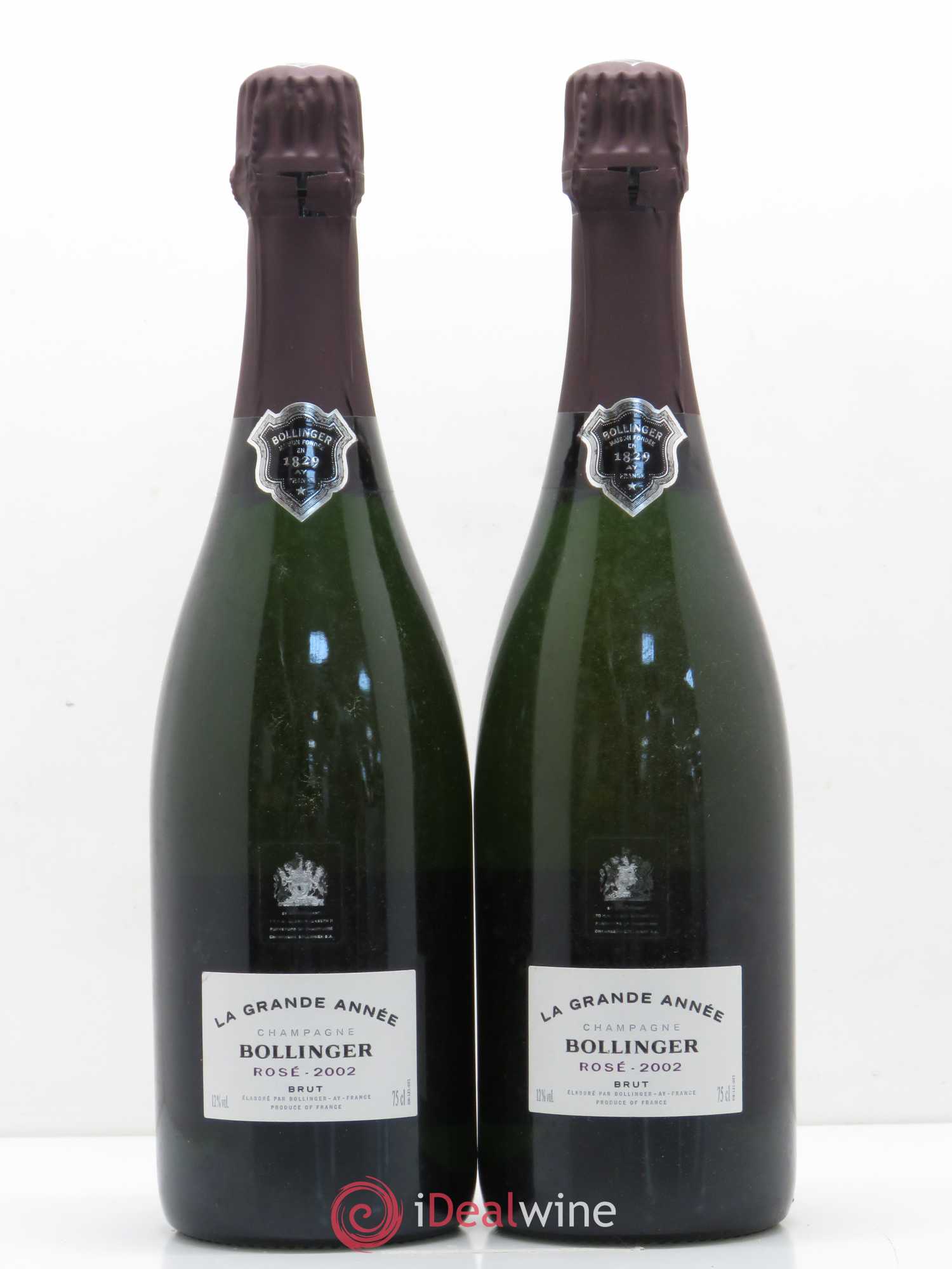 Grande Année Brut Bollinger 2002 - Lot de 2 bouteilles - 0
