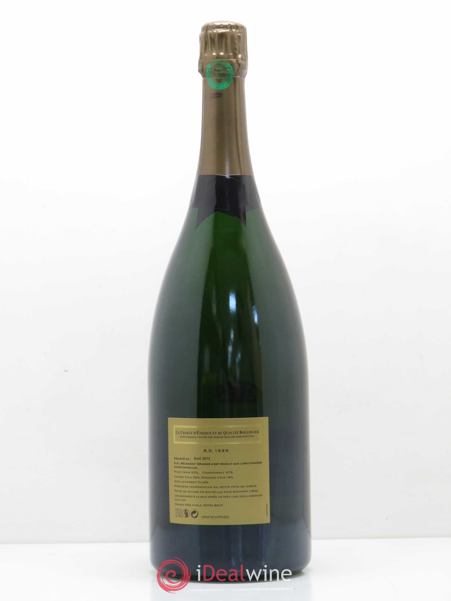 R.D. Extra-Brut Bollinger 1999 - Posten von 1 Magnum - 1