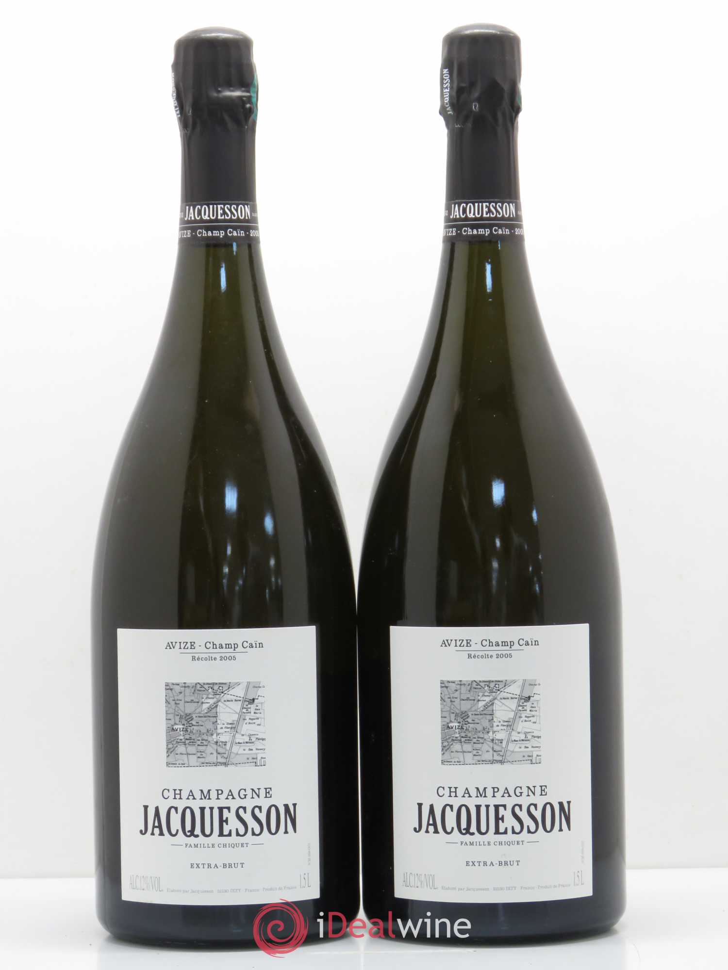 Avize Champ Caïn Extra-Brut Jacquesson 2005 - Lot de 2 magnums - 0