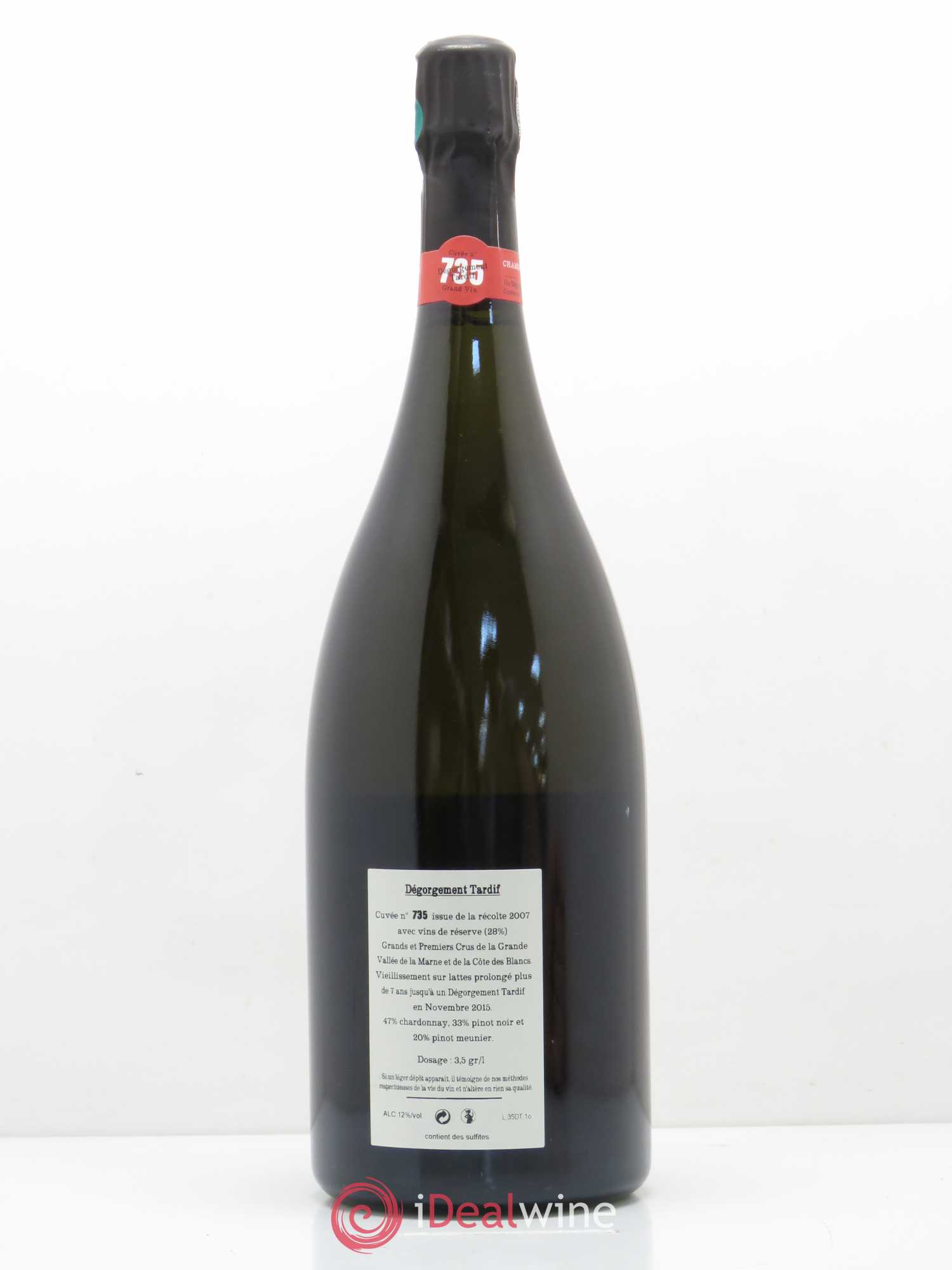 Cuvée 735 DT (Dégorgement Tardif) Extra-Brut Jacquesson - Lot de 1 magnum - 1