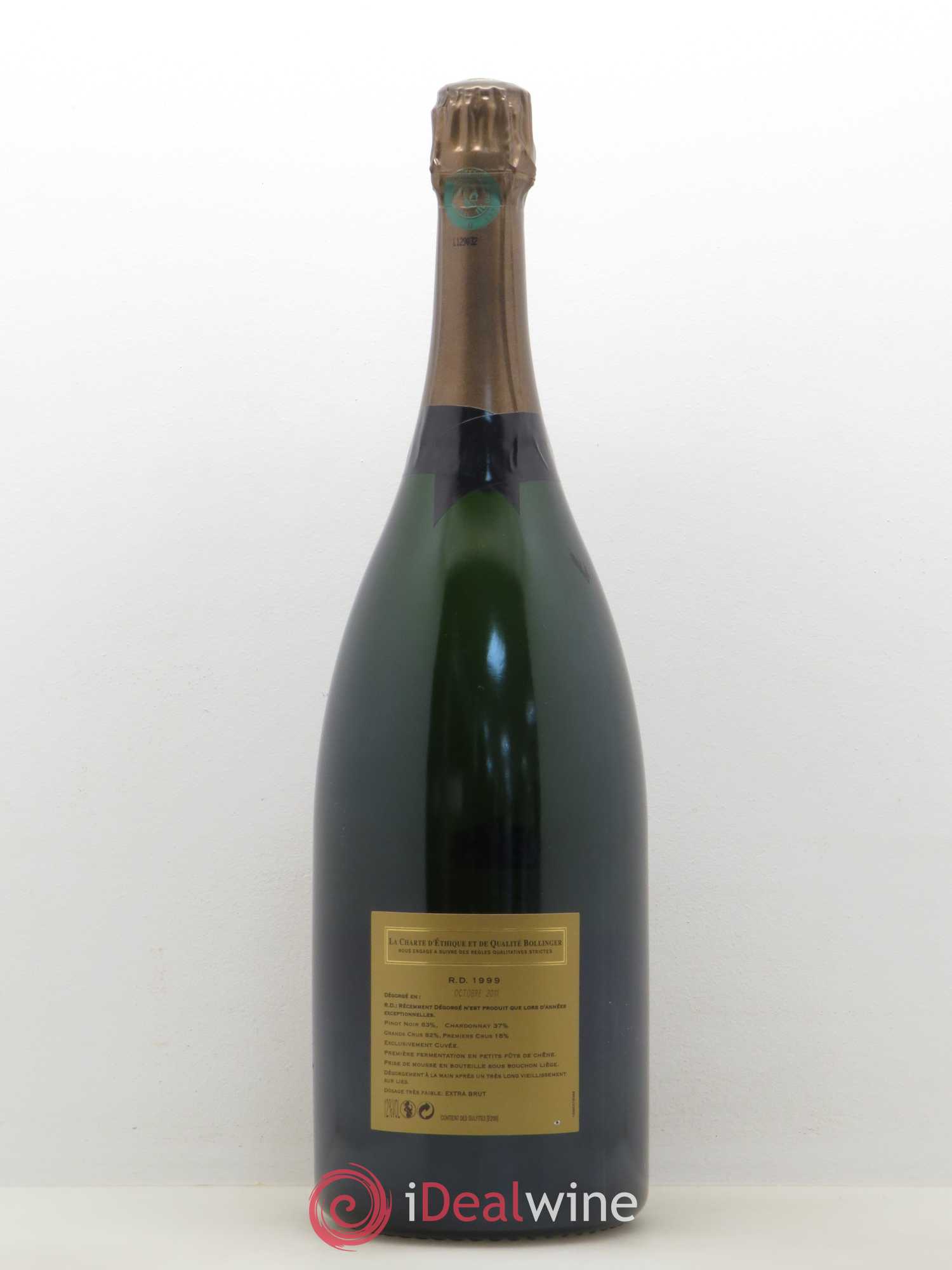 R.D. Extra-Brut Bollinger 1999 - Posten von 1 Magnum - 1