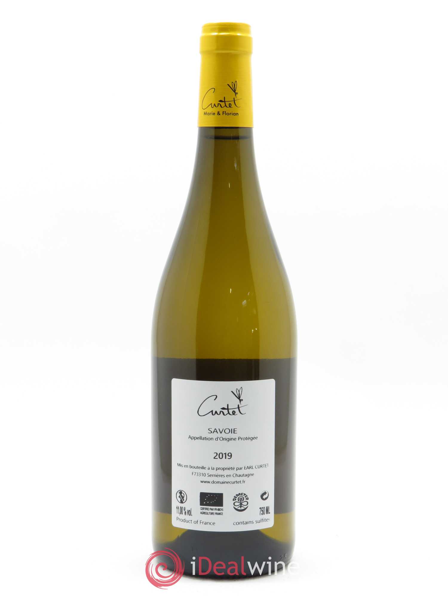Vin de Savoie Tonnerre de Grès Marie et Florian Curtet 2019 - Lot de 1 bouteille - 1
