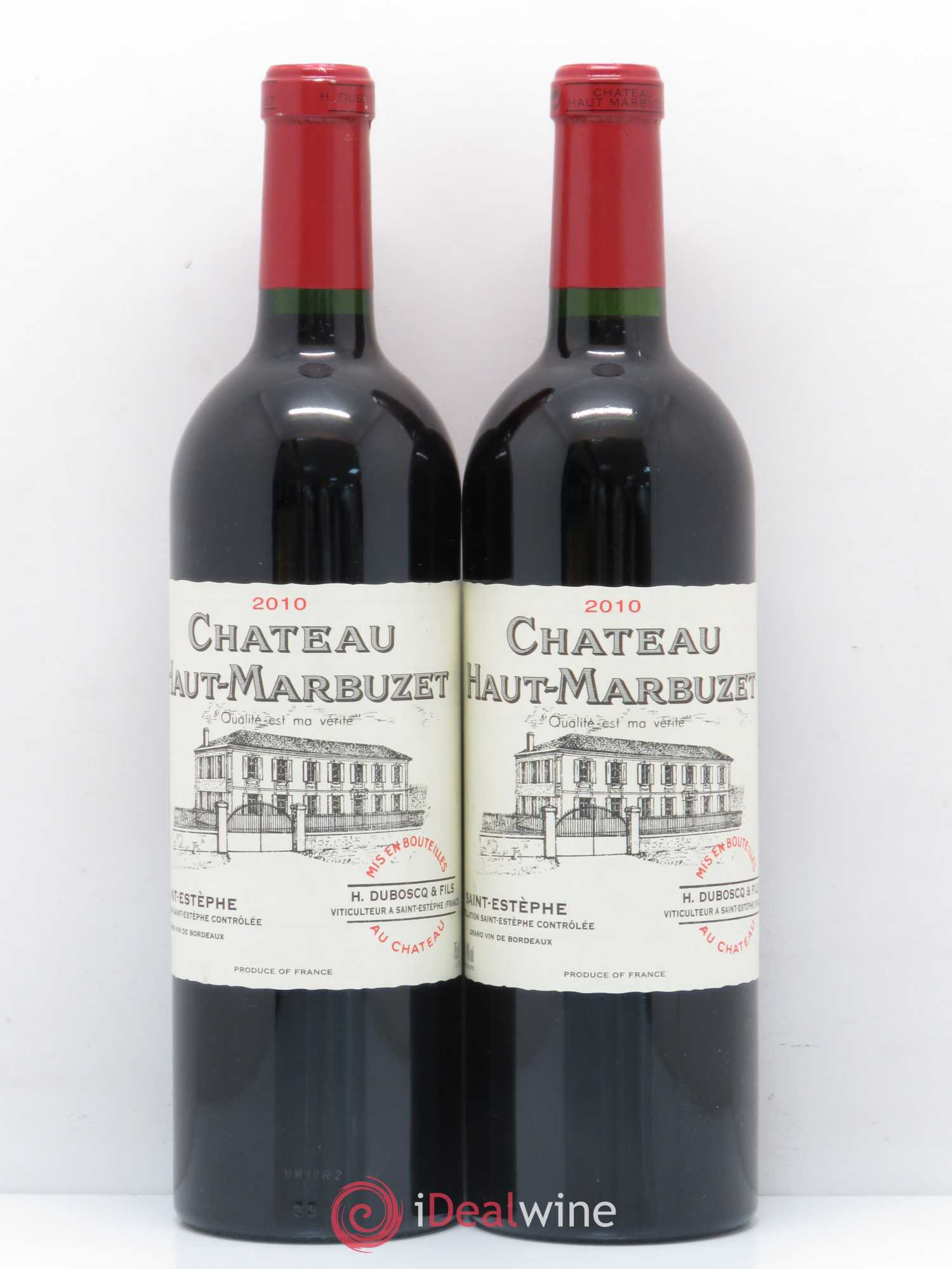 Château Haut Marbuzet 2010 - Lot de 2 bouteilles - 0