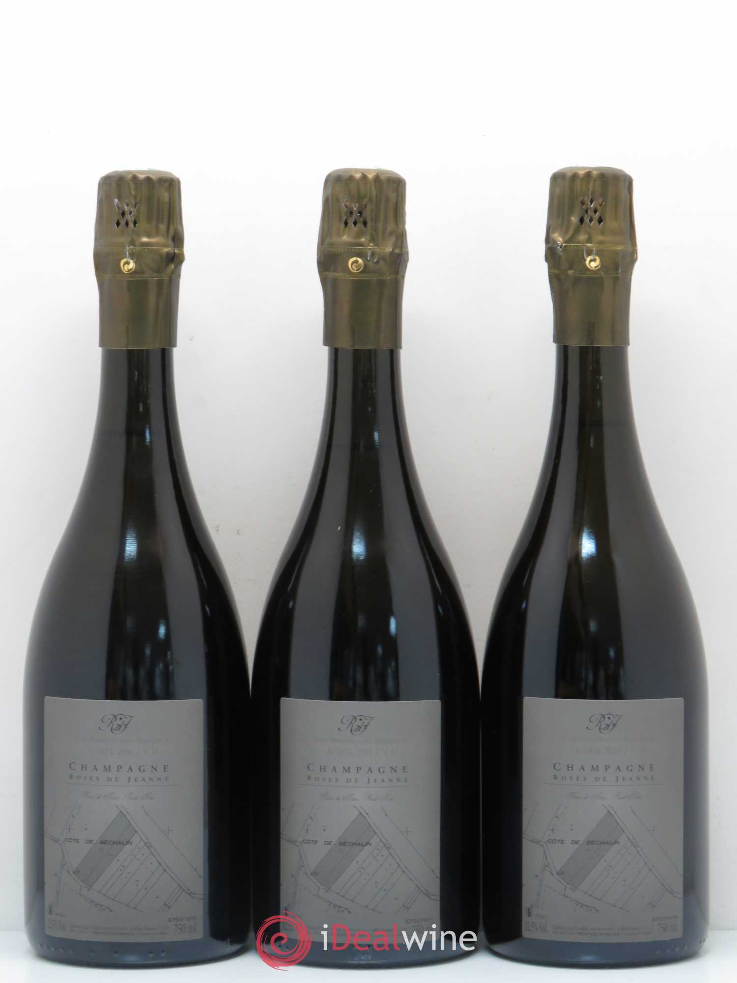 Roses de Jeanne Côte de Béchalin Blanc de Noirs Cédric Bouchard 2011 - Lot de 3 bouteilles - 1