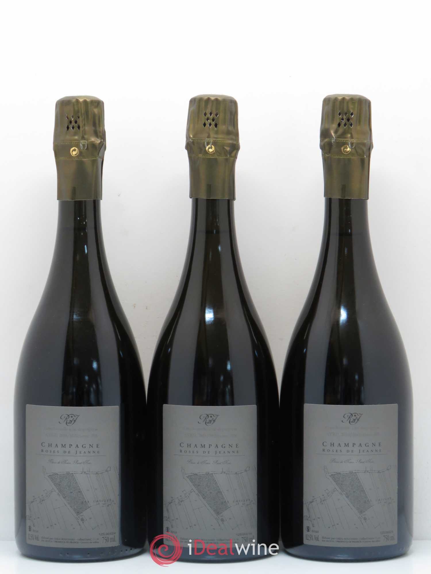 Roses de Jeanne Les Ursules Blanc de Noirs Brut Cédric Bouchard 2014 - Lot of 3 bottles - 1