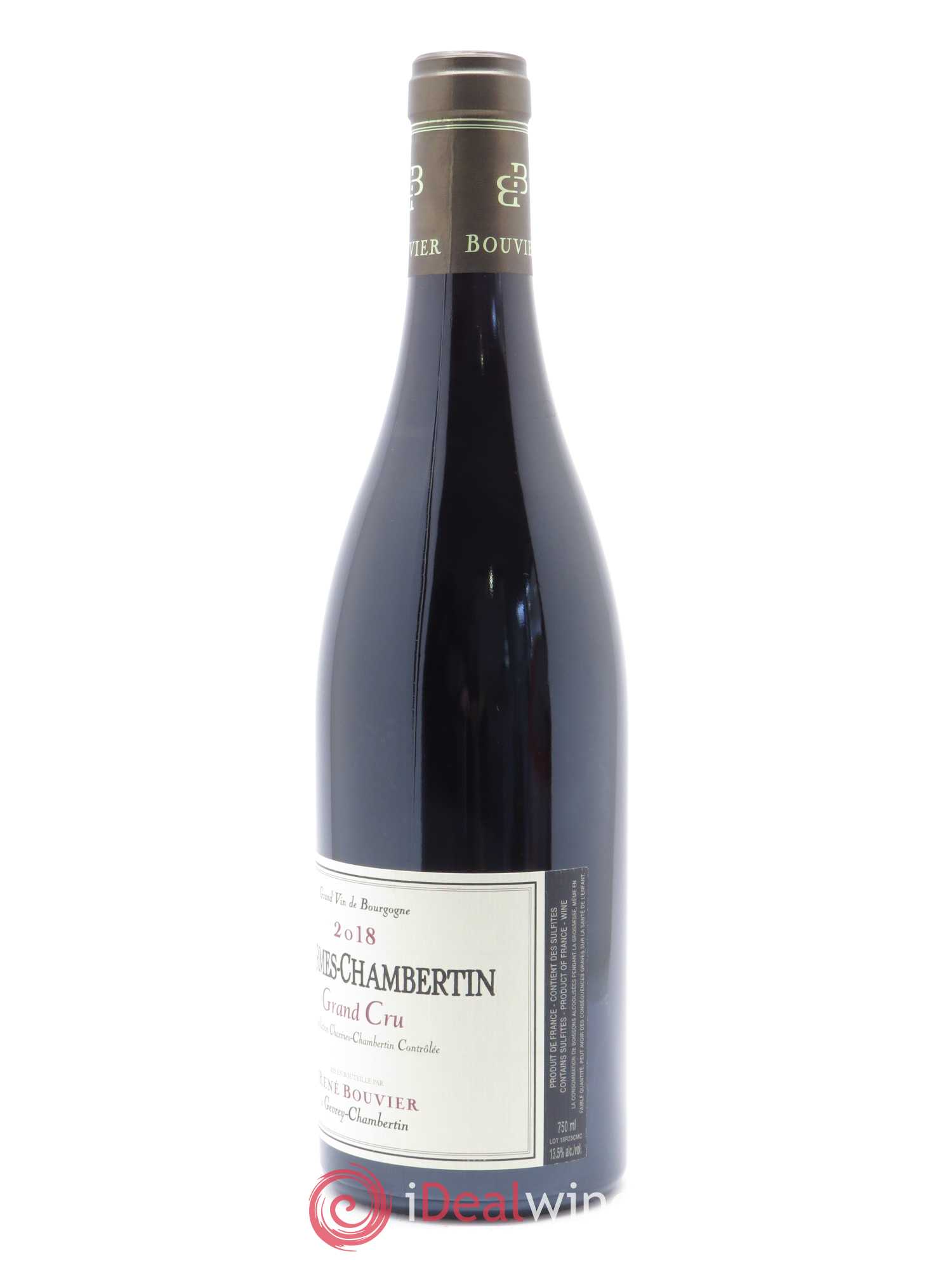 Charmes-Chambertin Grand Cru René Bouvier (Domaine) 2018 - Lot de 1 bouteille - 1