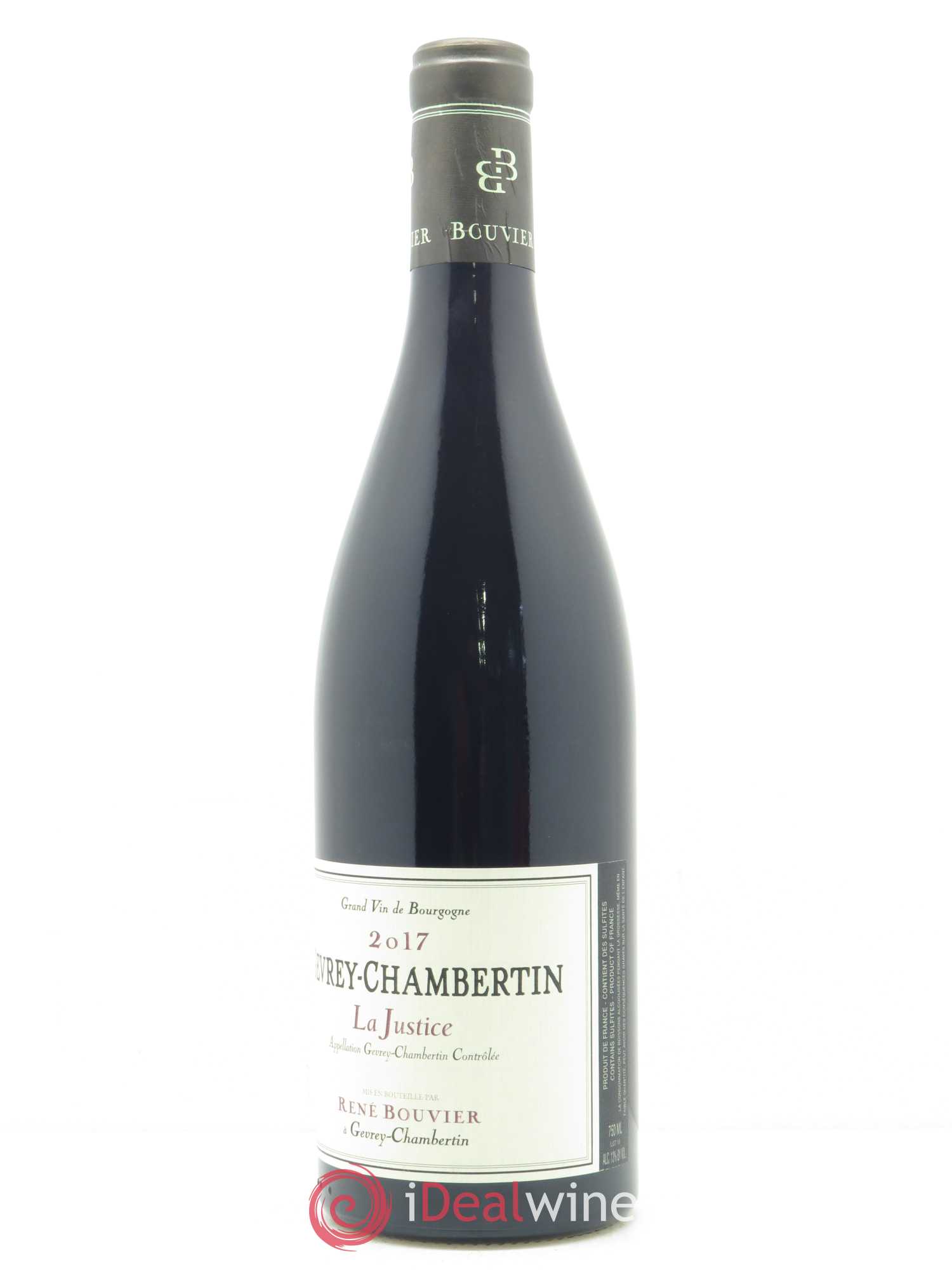 Gevrey-Chambertin La Justice René Bouvier (Domaine) 2017 - Lot de 1 bouteille - 1