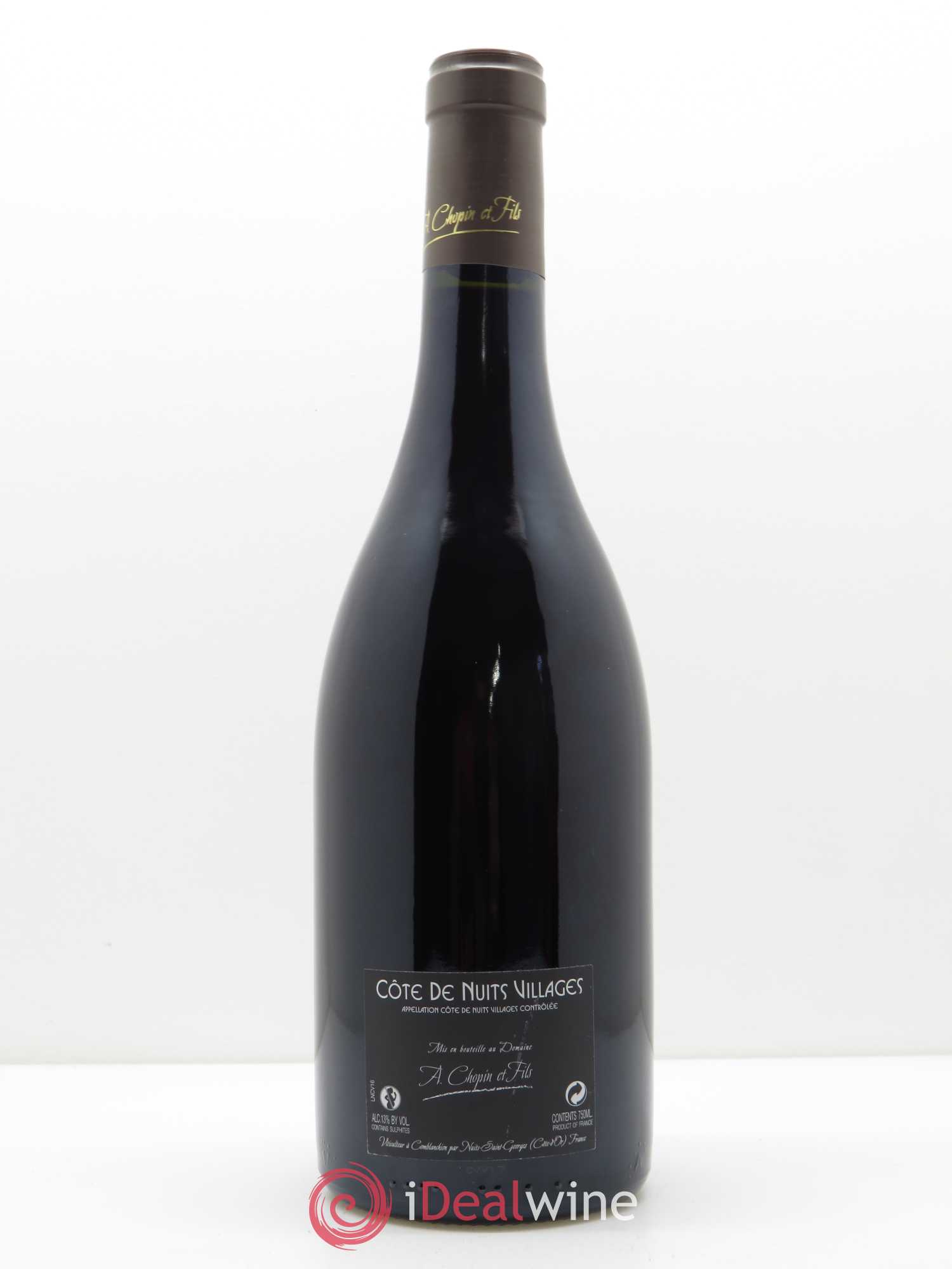 Côte de Nuits-Villages Vieilles Vignes Chopin et Fils 2017 - Lot de 1 bouteille - 1