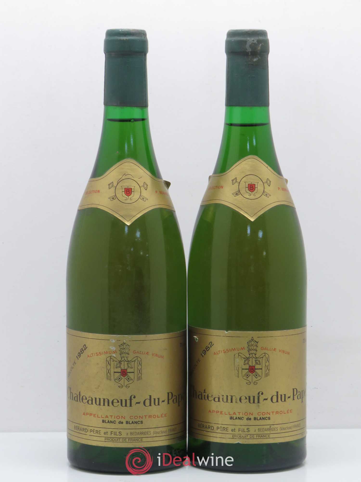 Châteauneuf-du-Pape Blanc de Blancs Berard 1982 - Posten von 2 Flaschen - 0