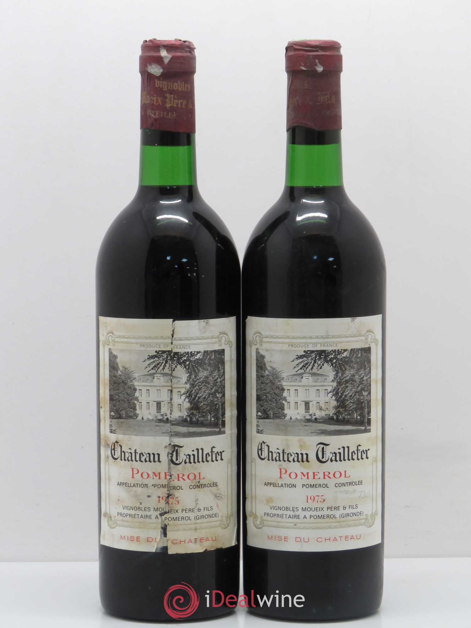 Château Taillefer 1975 - Lot de 2 bouteilles - 0
