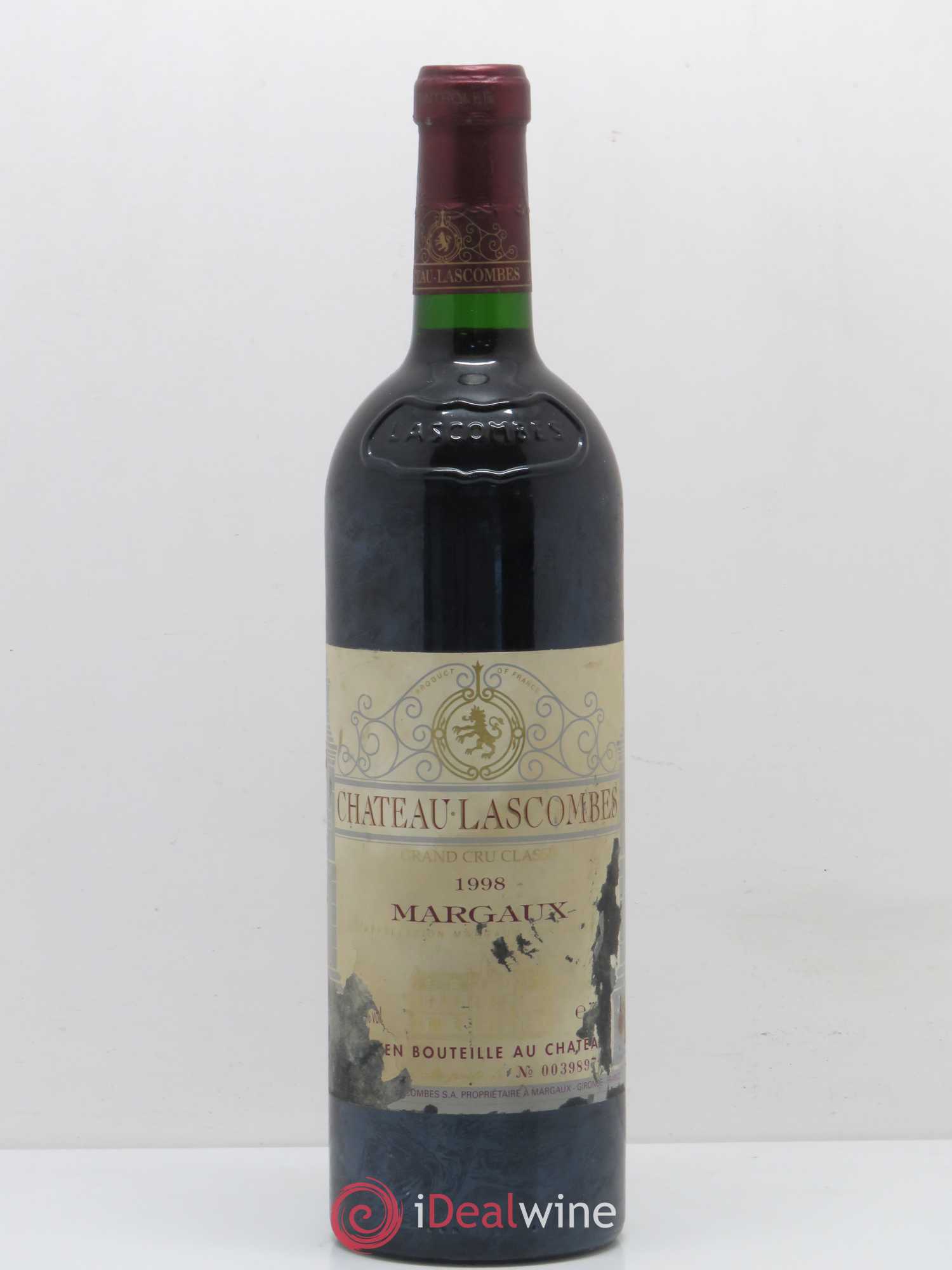 Château Lascombes 2ème Grand Cru Classé 1998 - Lot de 1 bouteille - 0